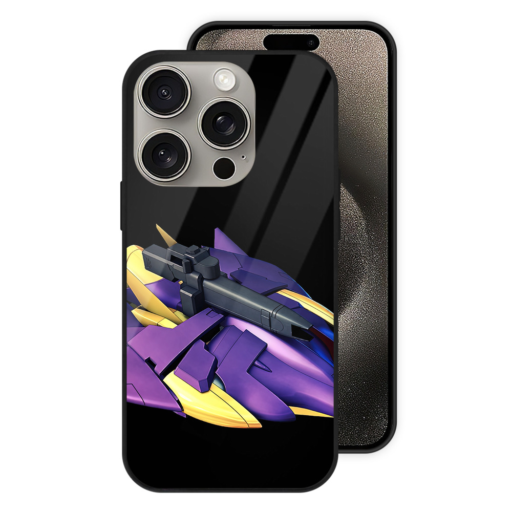 （画像用） 機動戦士ガンダム Mobile Suit Gundam 【iPhone15Pro対応】スマホケース 耐衝撃＆黄変防止 背面ガラス