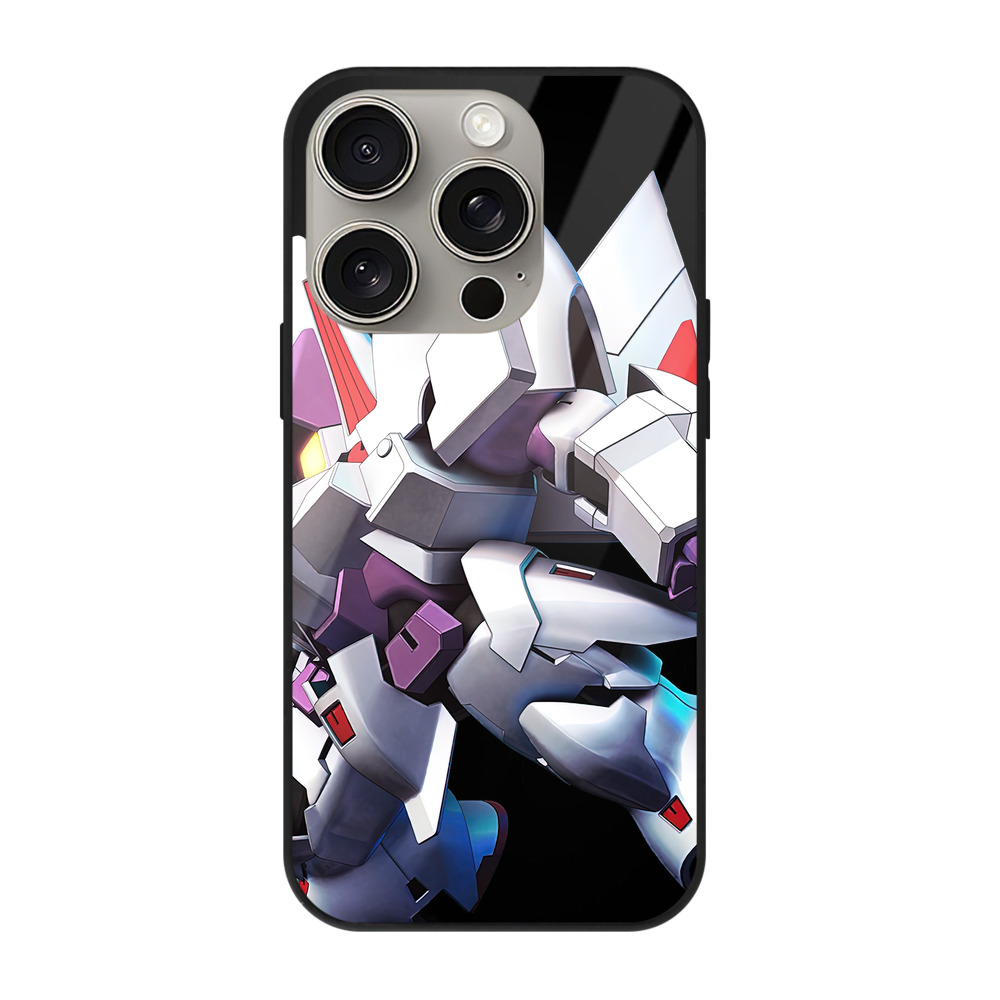 （画像用） 機動戦士ガンダム Mobile Suit Gundam 【iPhone15Pro対応】スマホケース 耐衝撃＆黄変防止 背面ガラス