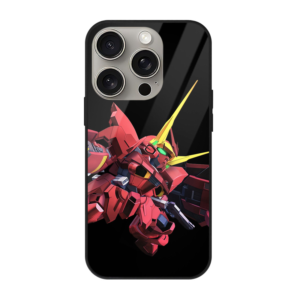 （画像用） 機動戦士ガンダム Mobile Suit Gundam 【iPhone15Pro対応】スマホケース 耐衝撃＆黄変防止 背面ガラス