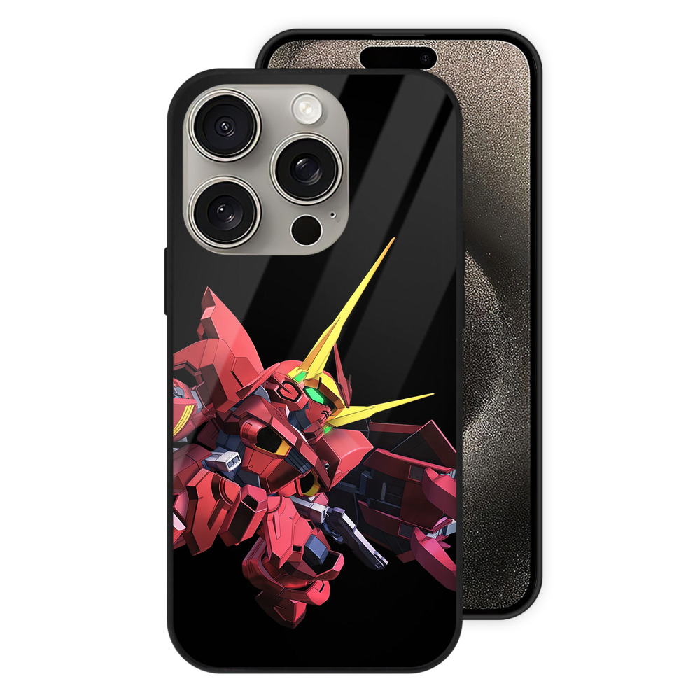 （画像用） 機動戦士ガンダム Mobile Suit Gundam 【iPhone15Pro対応】スマホケース 耐衝撃＆黄変防止 背面ガラス