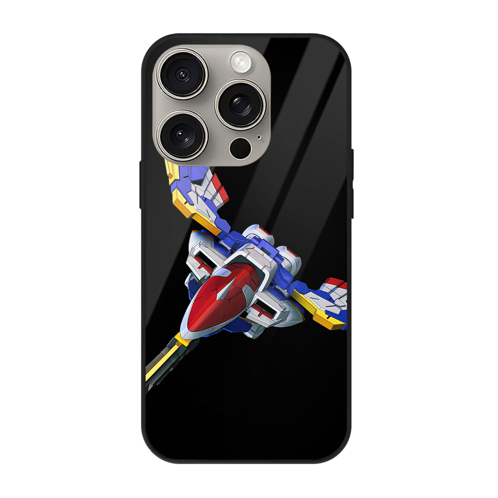 （画像用） 機動戦士ガンダム Mobile Suit Gundam 【iPhone15Pro対応】スマホケース 耐衝撃＆黄変防止 背面ガラス