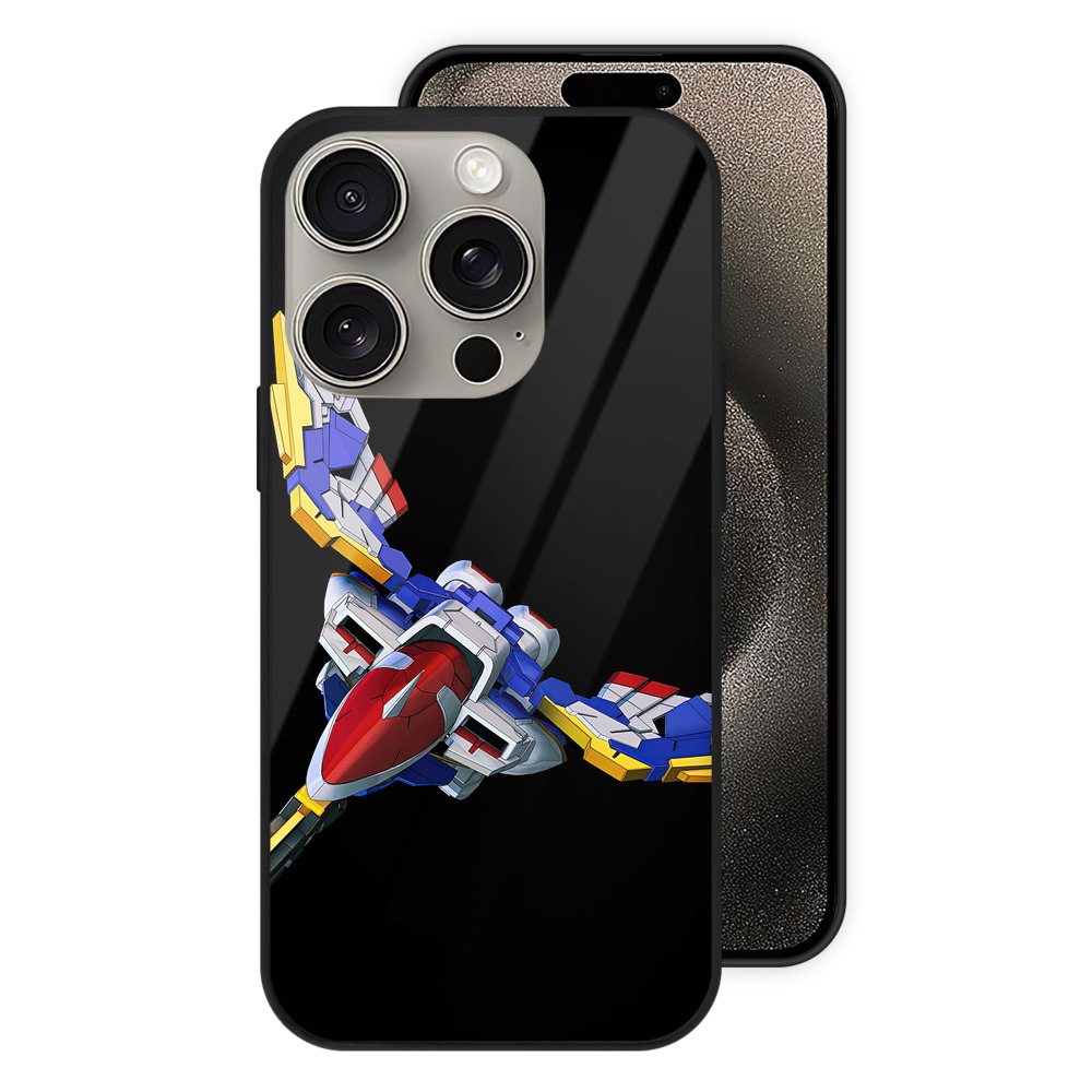 （画像用） 機動戦士ガンダム Mobile Suit Gundam 【iPhone15Pro対応】スマホケース 耐衝撃＆黄変防止 背面ガラス