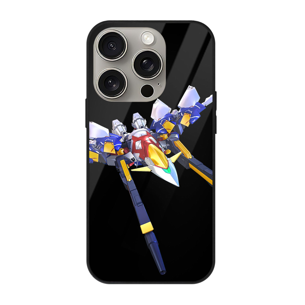 （画像用） 機動戦士ガンダム Mobile Suit Gundam 【iPhone15Pro対応】スマホケース 耐衝撃＆黄変防止 背面ガラス