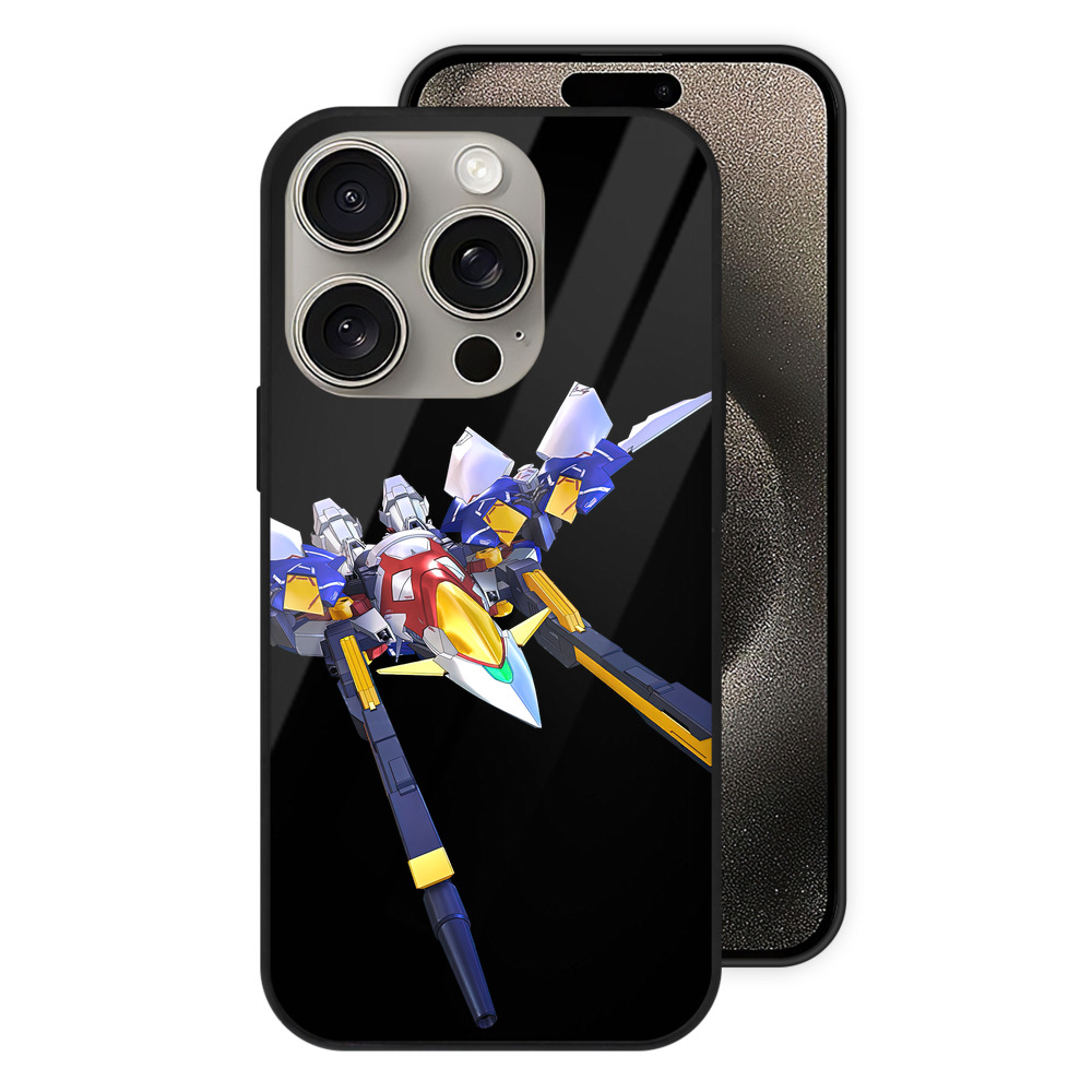 （画像用） 機動戦士ガンダム Mobile Suit Gundam 【iPhone15Pro対応】スマホケース 耐衝撃＆黄変防止 背面ガラス