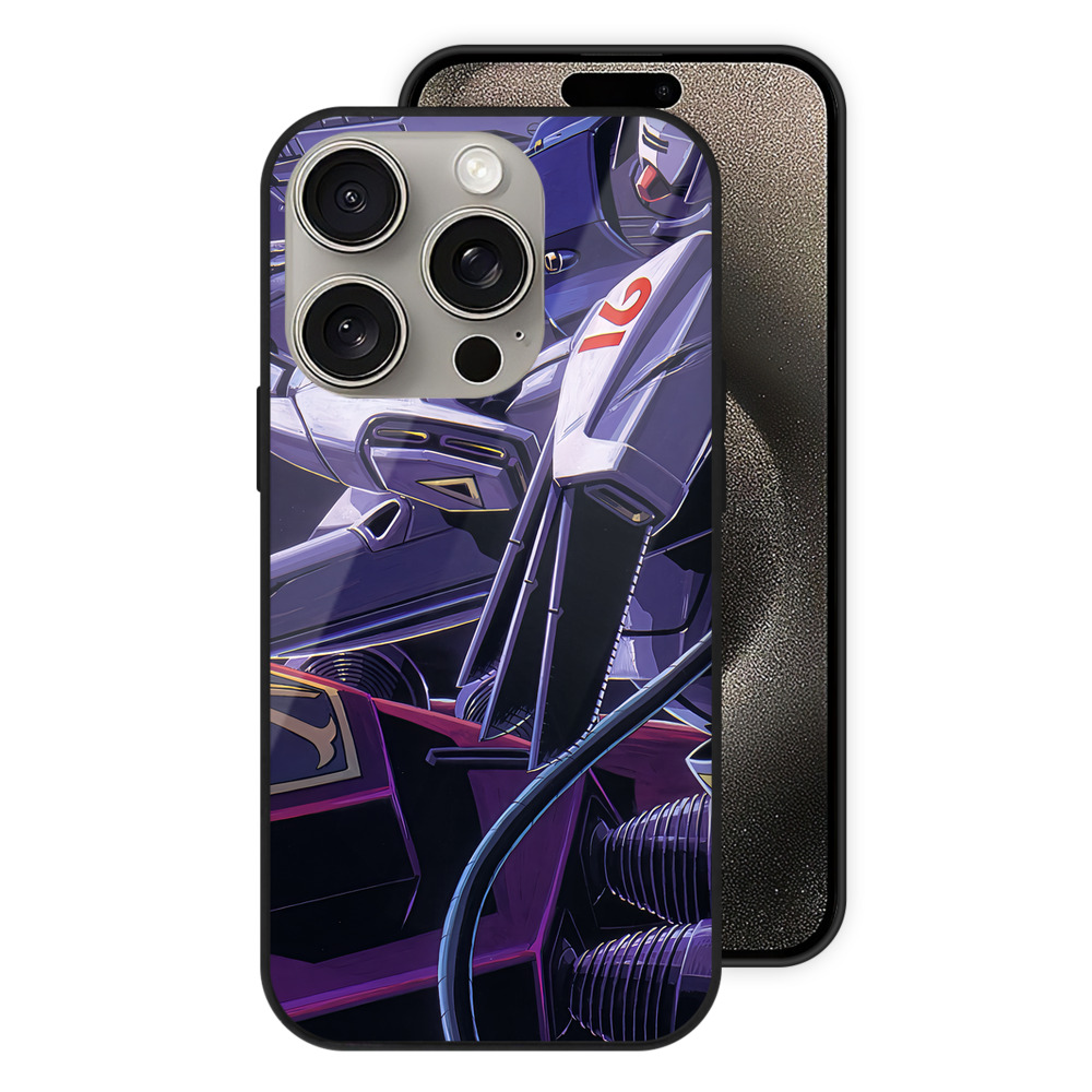 （画像用） 機動戦士ガンダム Mobile Suit Gundam 【iPhone15Pro対応】スマホケース 耐衝撃＆黄変防止 背面ガラス