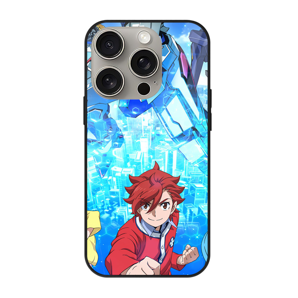 （画像用） 機動戦士ガンダム Mobile Suit Gundam 【iPhone15Pro対応】スマホケース 耐衝撃＆黄変防止 背面ガラス