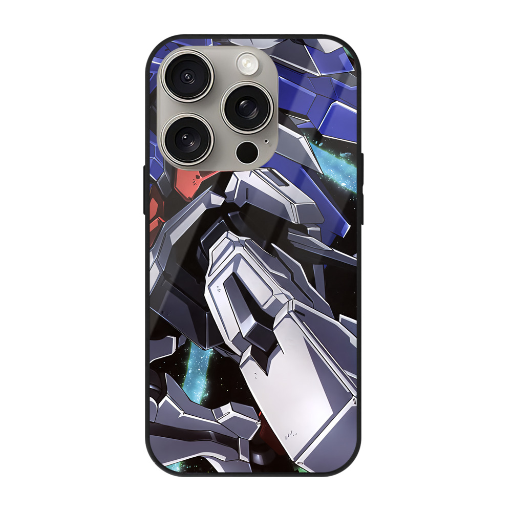 （画像用） 機動戦士ガンダム Mobile Suit Gundam 【iPhone15Pro対応】スマホケース 耐衝撃＆黄変防止 背面ガラス