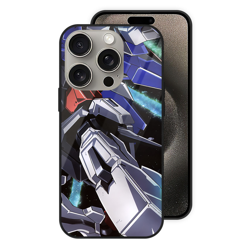 （画像用） 機動戦士ガンダム Mobile Suit Gundam 【iPhone15Pro対応】スマホケース 耐衝撃＆黄変防止 背面ガラス
