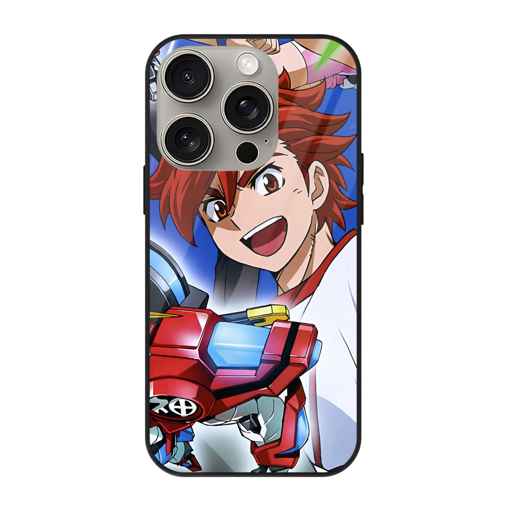 （画像用） 機動戦士ガンダム Mobile Suit Gundam 【iPhone15Pro対応】スマホケース 耐衝撃＆黄変防止 背面ガラス
