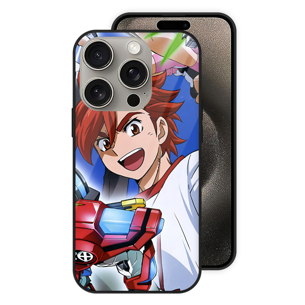 （画像用） 機動戦士ガンダム Mobile Suit Gundam 【iPhone15Pro対応】スマホケース 耐衝撃＆黄変防止 背面ガラス