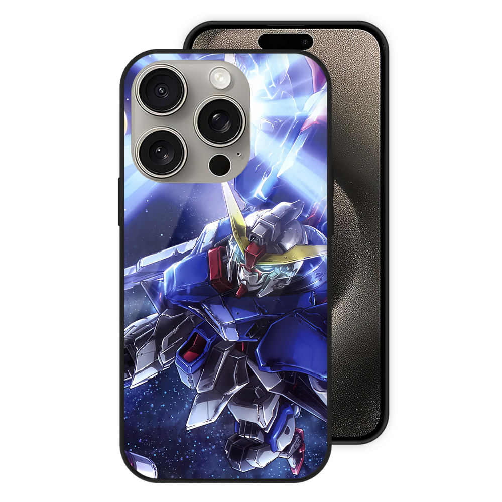 機動戦士ガンダム Mobile Suit Gundam 【iPhone15Pro対応】スマホケース 耐衝撃＆黄変防止 背面ガラス