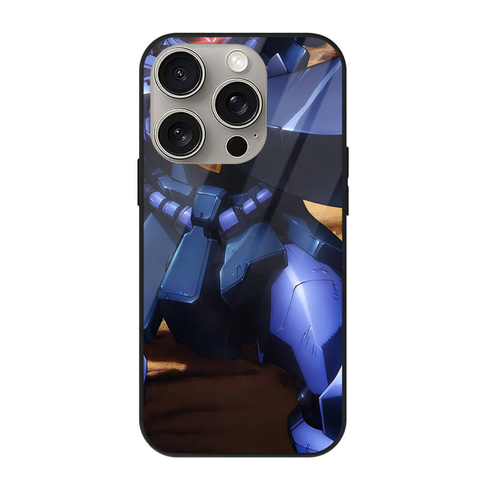 （画像用） 機動戦士ガンダム Mobile Suit Gundam 【iPhone15Pro対応】スマホケース 耐衝撃＆黄変防止 背面ガラス