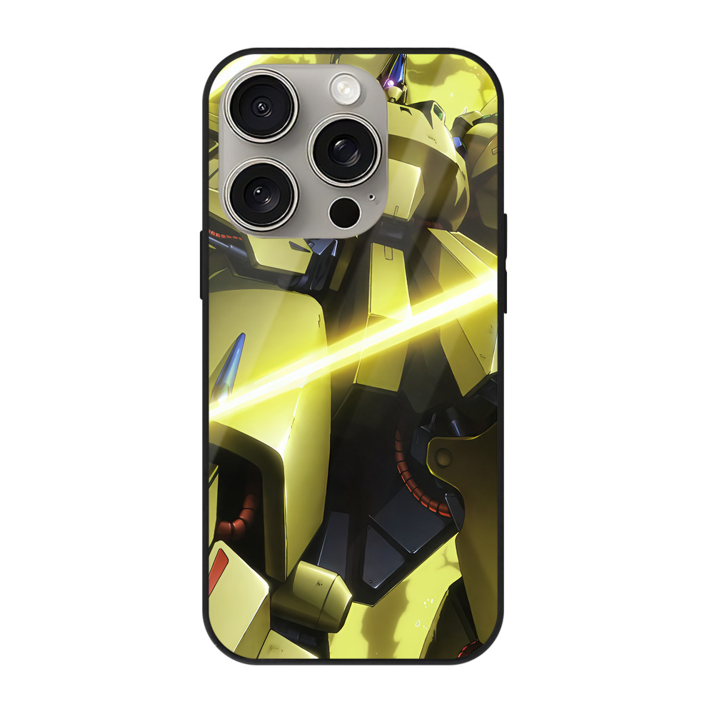 （画像用） 機動戦士ガンダム Mobile Suit Gundam 【iPhone15Pro対応】スマホケース 耐衝撃＆黄変防止 背面ガラス