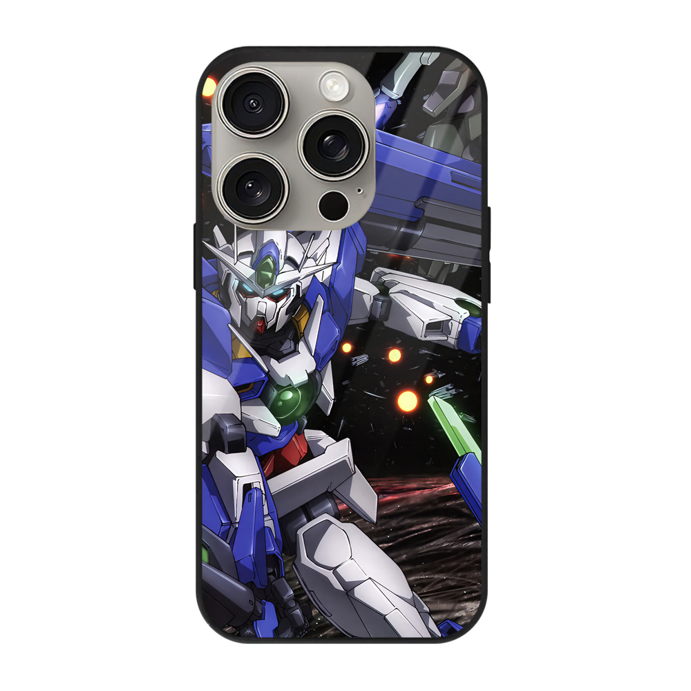 （画像用） 機動戦士ガンダム Mobile Suit Gundam 【iPhone15Pro対応】スマホケース 耐衝撃＆黄変防止 背面ガラス