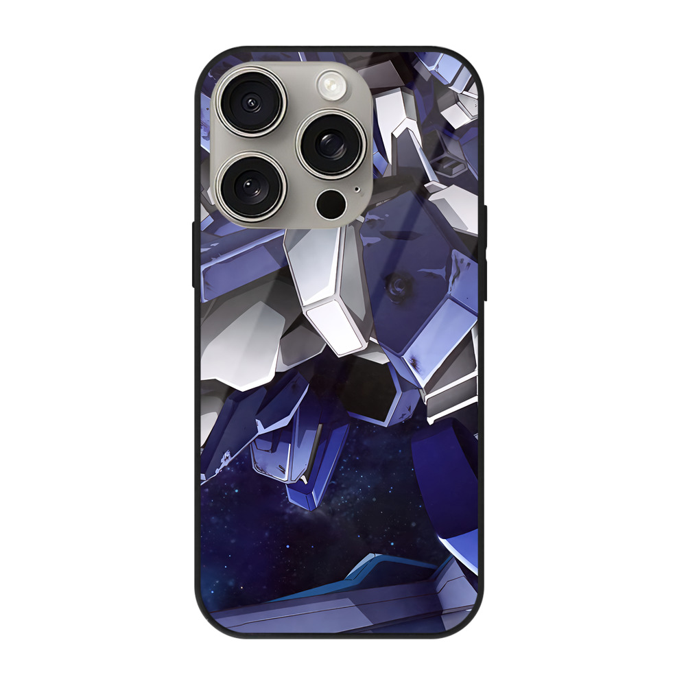 （画像用） 機動戦士ガンダム Mobile Suit Gundam 【iPhone15Pro対応】スマホケース 耐衝撃＆黄変防止 背面ガラス