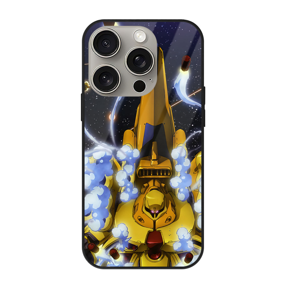 （画像用） 機動戦士ガンダム Mobile Suit Gundam 【iPhone15Pro対応】スマホケース 耐衝撃＆黄変防止 背面ガラス