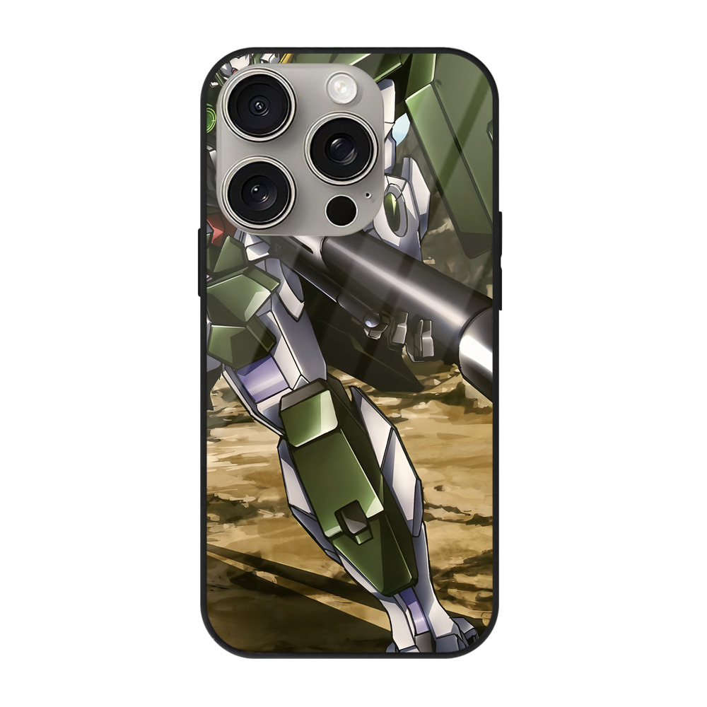 （画像用） 機動戦士ガンダム Mobile Suit Gundam 【iPhone15Pro対応】スマホケース 耐衝撃＆黄変防止 背面ガラス