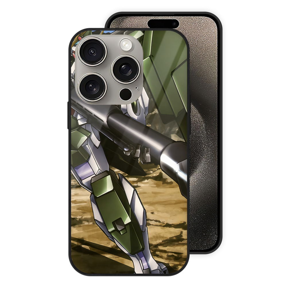 （画像用） 機動戦士ガンダム Mobile Suit Gundam 【iPhone15Pro対応】スマホケース 耐衝撃＆黄変防止 背面ガラス