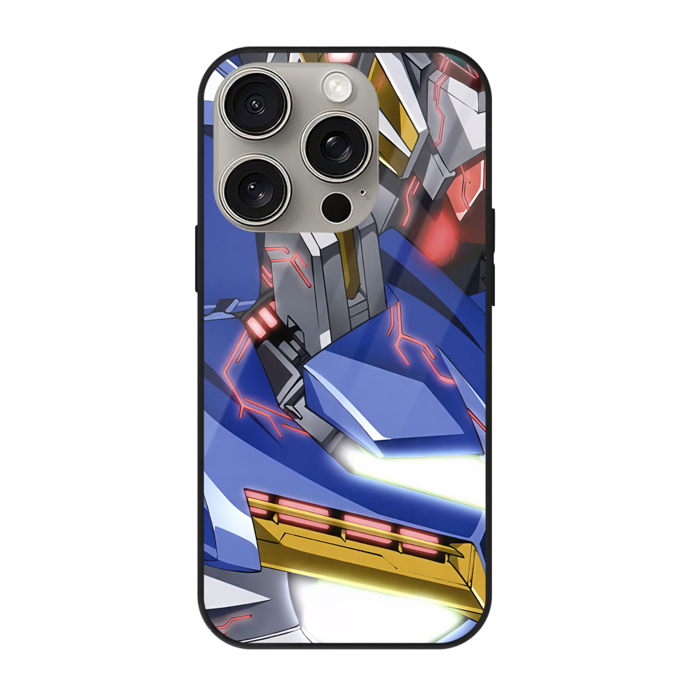 （画像用） 機動戦士ガンダム Mobile Suit Gundam 【iPhone15Pro対応】スマホケース 耐衝撃＆黄変防止 背面ガラス
