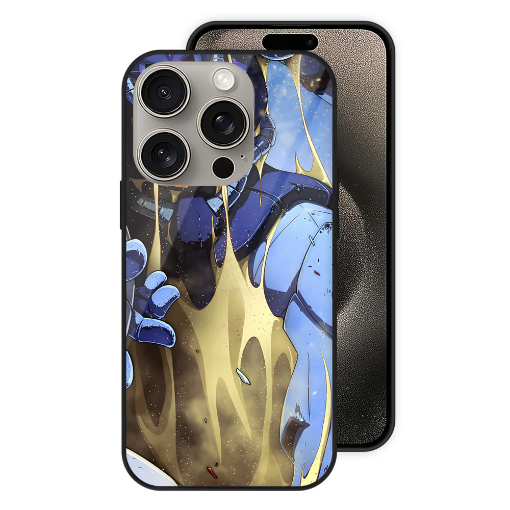 （画像用） 機動戦士ガンダム Mobile Suit Gundam 【iPhone15Pro対応】スマホケース 耐衝撃＆黄変防止 背面ガラス