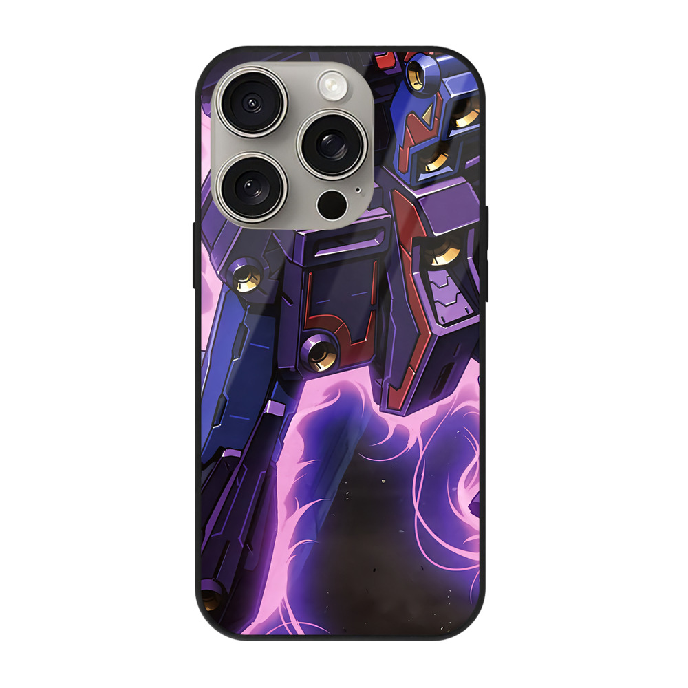 （画像用） 機動戦士ガンダム Mobile Suit Gundam 【iPhone15Pro対応】スマホケース 耐衝撃＆黄変防止 背面ガラス