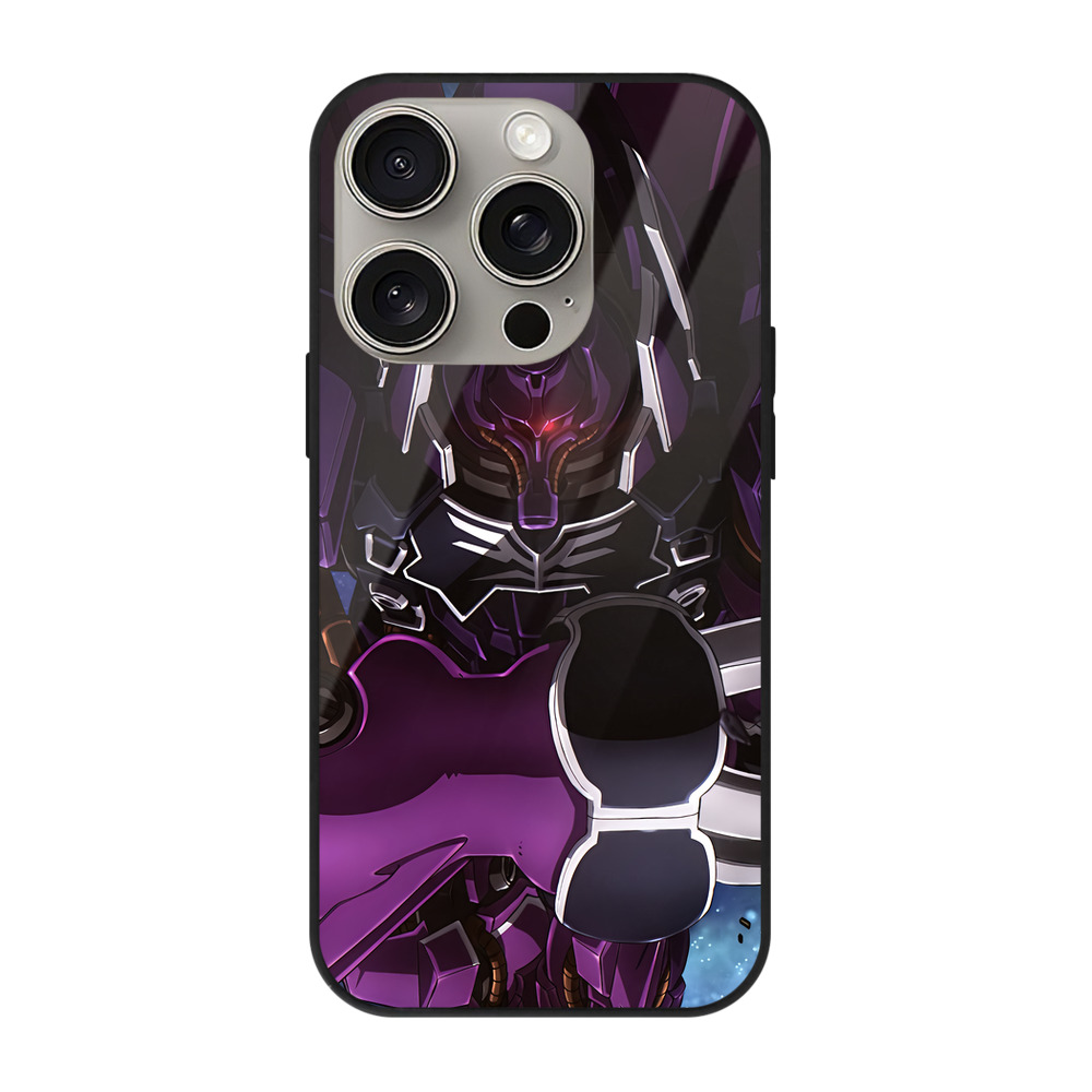 （画像用） 機動戦士ガンダム Mobile Suit Gundam 【iPhone15Pro対応】スマホケース 耐衝撃＆黄変防止 背面ガラス