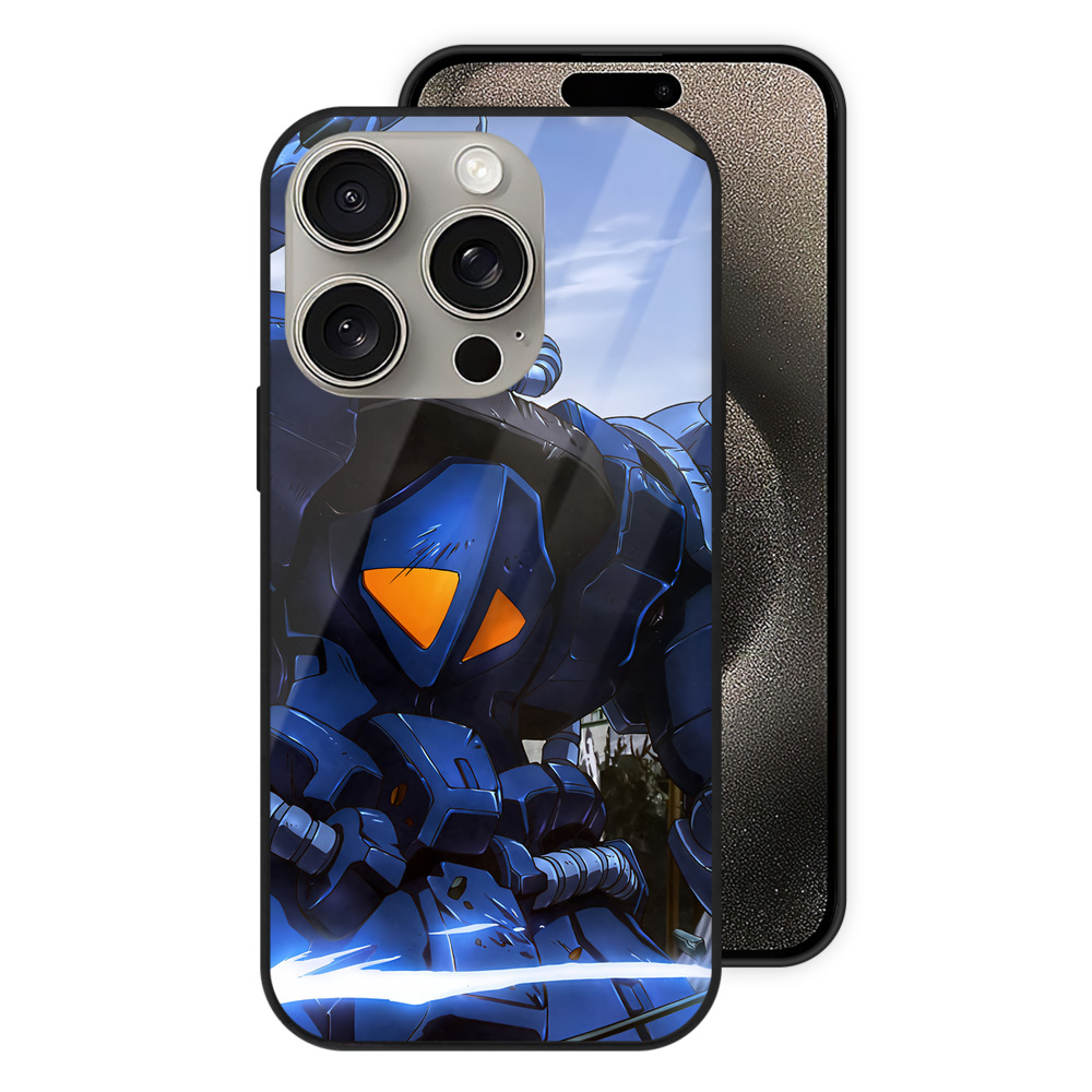 （画像用） 機動戦士ガンダム Mobile Suit Gundam 【iPhone15Pro対応】スマホケース 耐衝撃＆黄変防止 背面ガラス