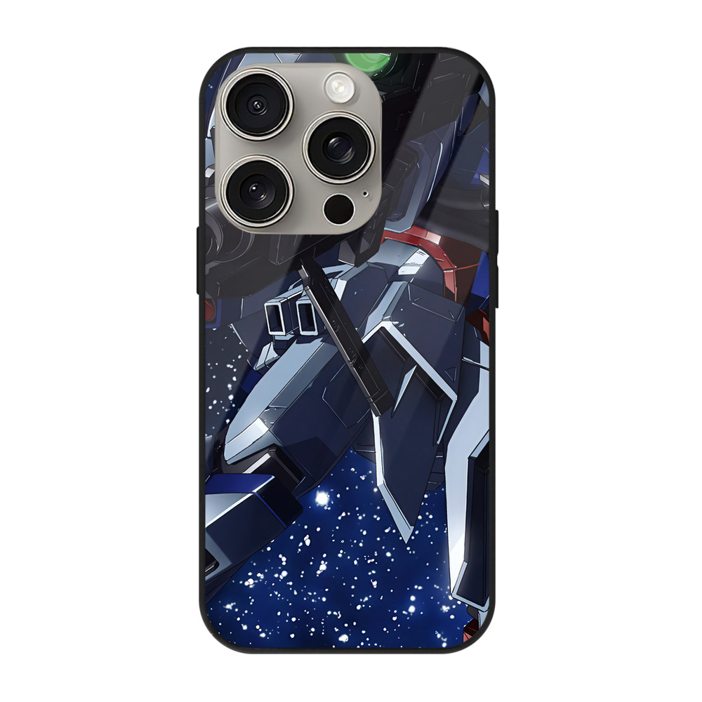 （画像用） 機動戦士ガンダム Mobile Suit Gundam 【iPhone15Pro対応】スマホケース 耐衝撃＆黄変防止 背面ガラス