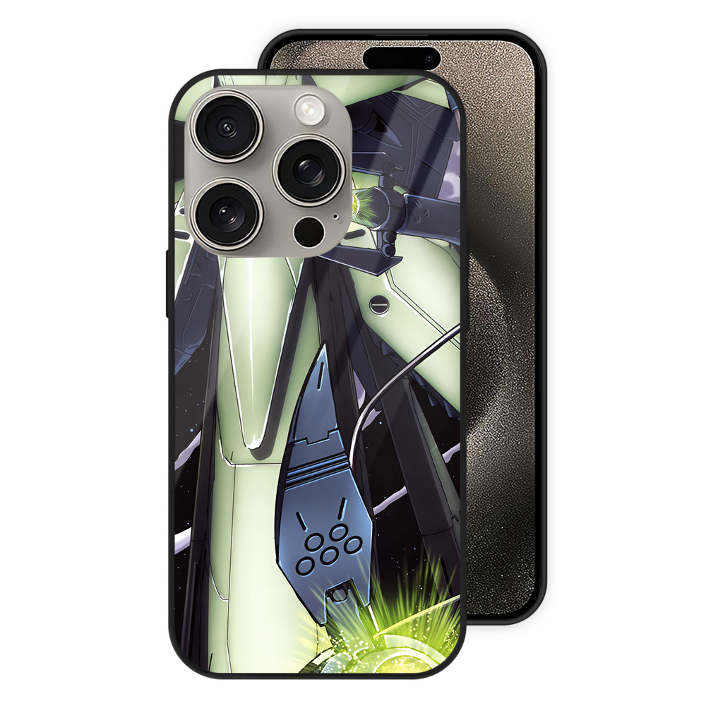 （画像用） 機動戦士ガンダム Mobile Suit Gundam 【iPhone15Pro対応】スマホケース 耐衝撃＆黄変防止 背面ガラス