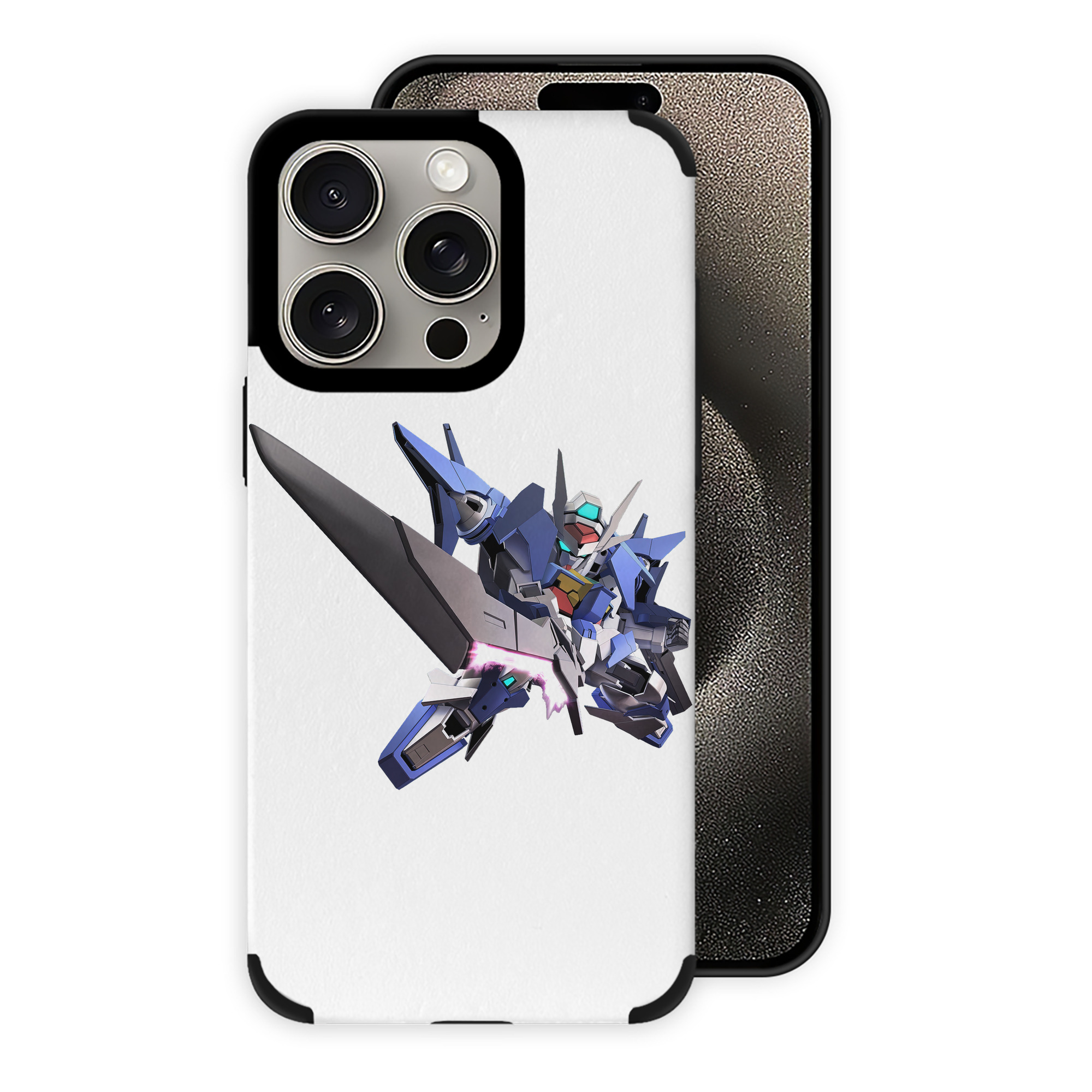 （画像用） 機動戦士ガンダム Mobile Suit Gundam 【iPhone15ProMax対応】 PUレザー スマホケース 耐衝撃＆黄変防止