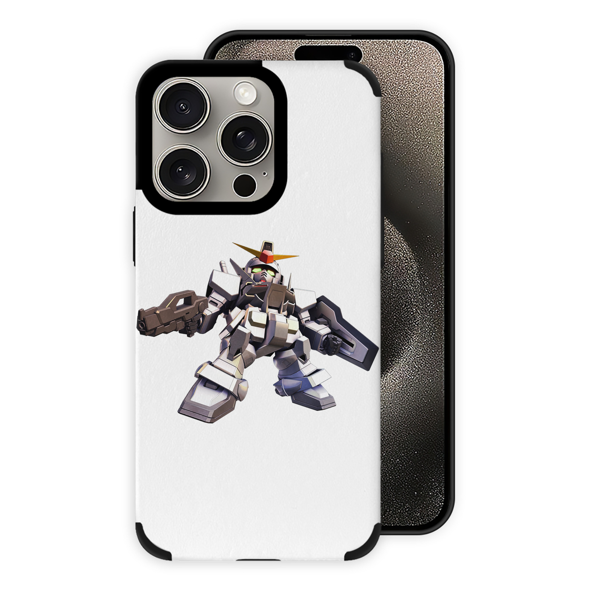 （画像用） 機動戦士ガンダム Mobile Suit Gundam 【iPhone15ProMax対応】 PUレザー スマホケース 耐衝撃＆黄変防止