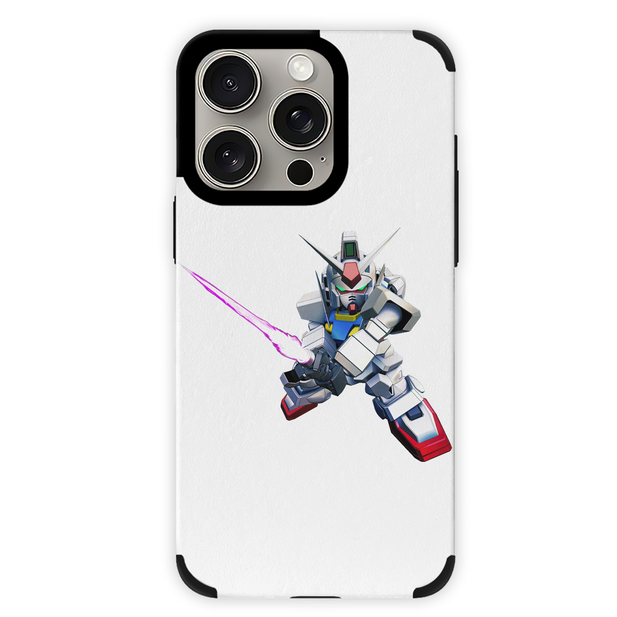 （画像用） 機動戦士ガンダム Mobile Suit Gundam 【iPhone15ProMax対応】 PUレザー スマホケース 耐衝撃＆黄変防止