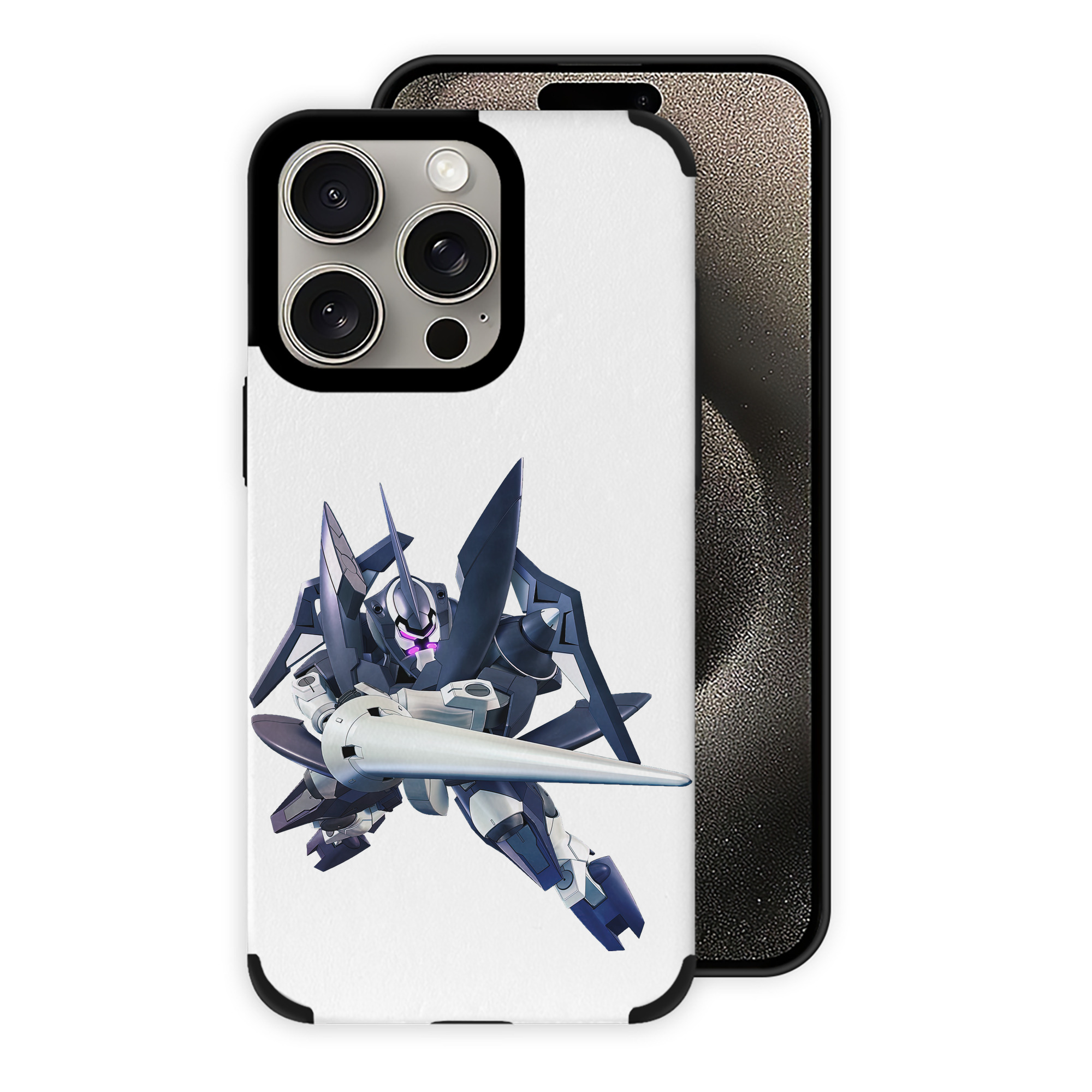 （画像用） 機動戦士ガンダム Mobile Suit Gundam 【iPhone15ProMax対応】 PUレザー スマホケース 耐衝撃＆黄変防止