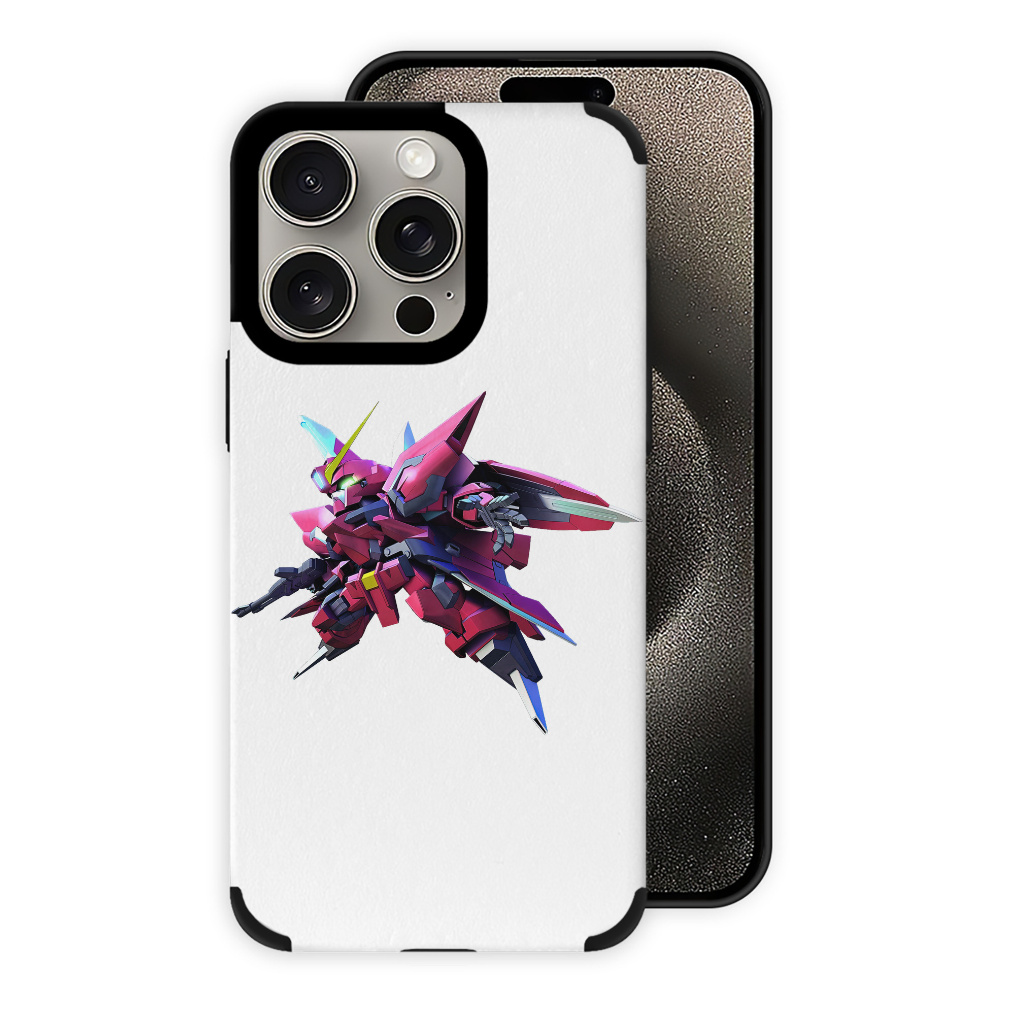 （画像用） 機動戦士ガンダム Mobile Suit Gundam 【iPhone15ProMax対応】 PUレザー スマホケース 耐衝撃＆黄変防止