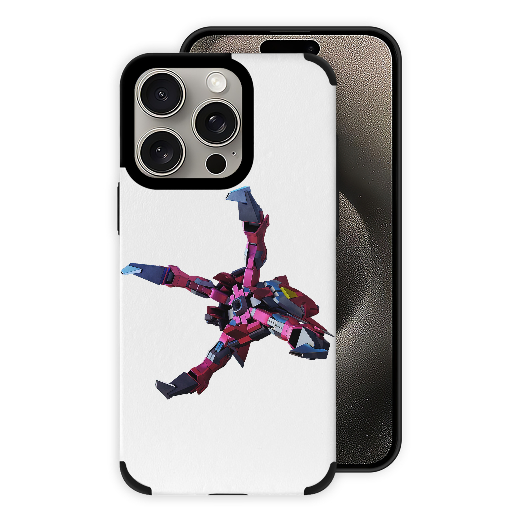 （画像用） 機動戦士ガンダム Mobile Suit Gundam 【iPhone15ProMax対応】 PUレザー スマホケース 耐衝撃＆黄変防止