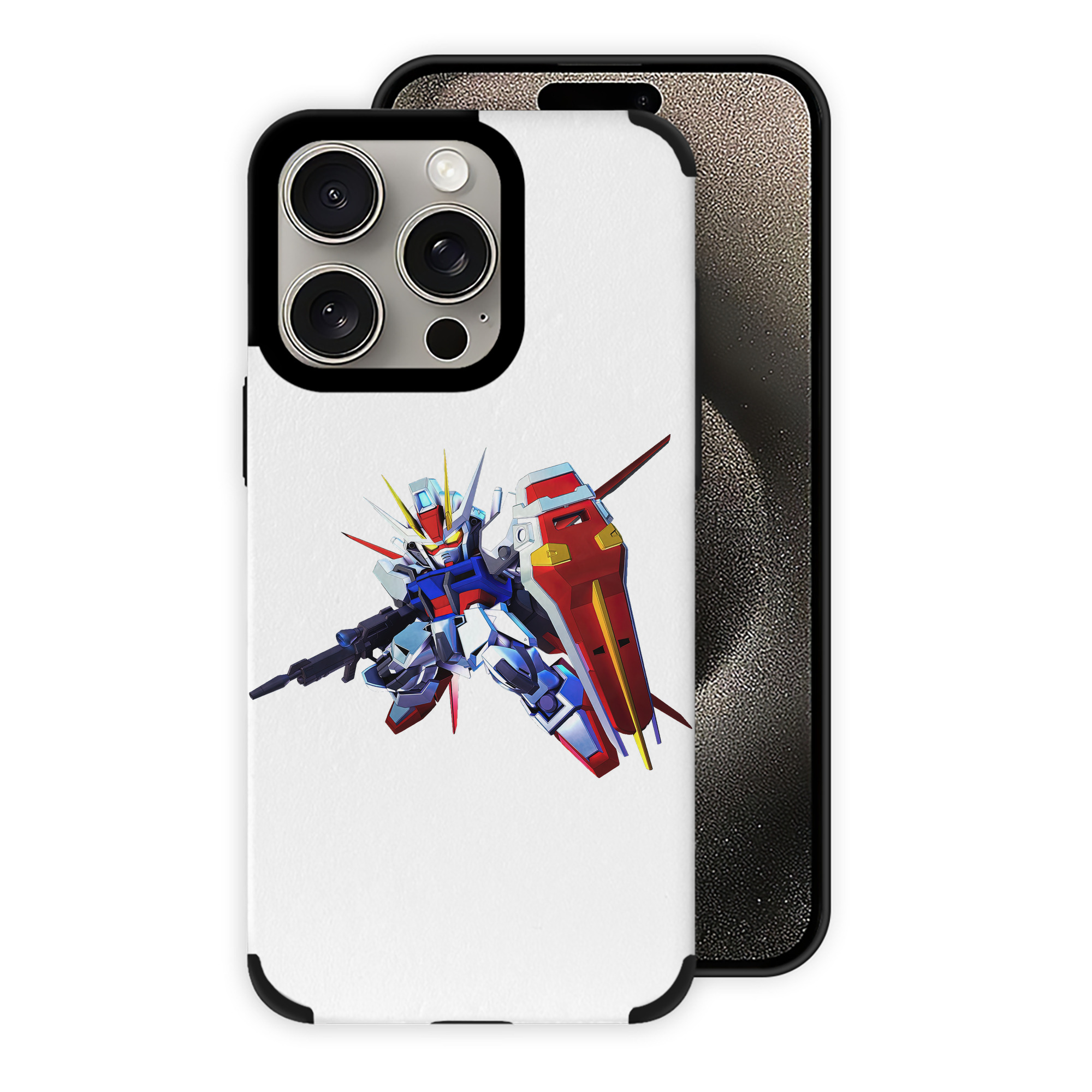 （画像用） 機動戦士ガンダム Mobile Suit Gundam 【iPhone15ProMax対応】 PUレザー スマホケース 耐衝撃＆黄変防止