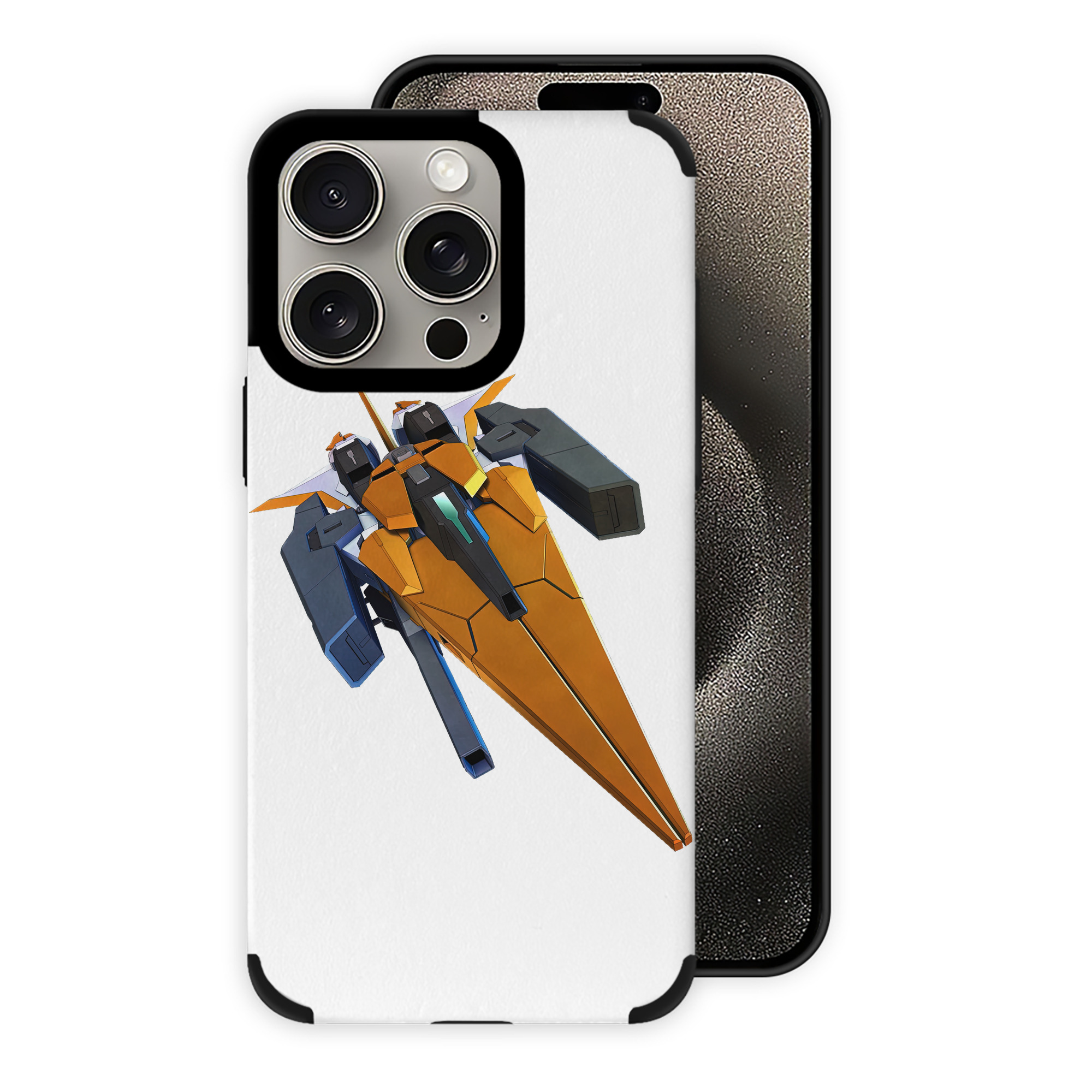 （画像用） 機動戦士ガンダム Mobile Suit Gundam 【iPhone15ProMax対応】 PUレザー スマホケース 耐衝撃＆黄変防止
