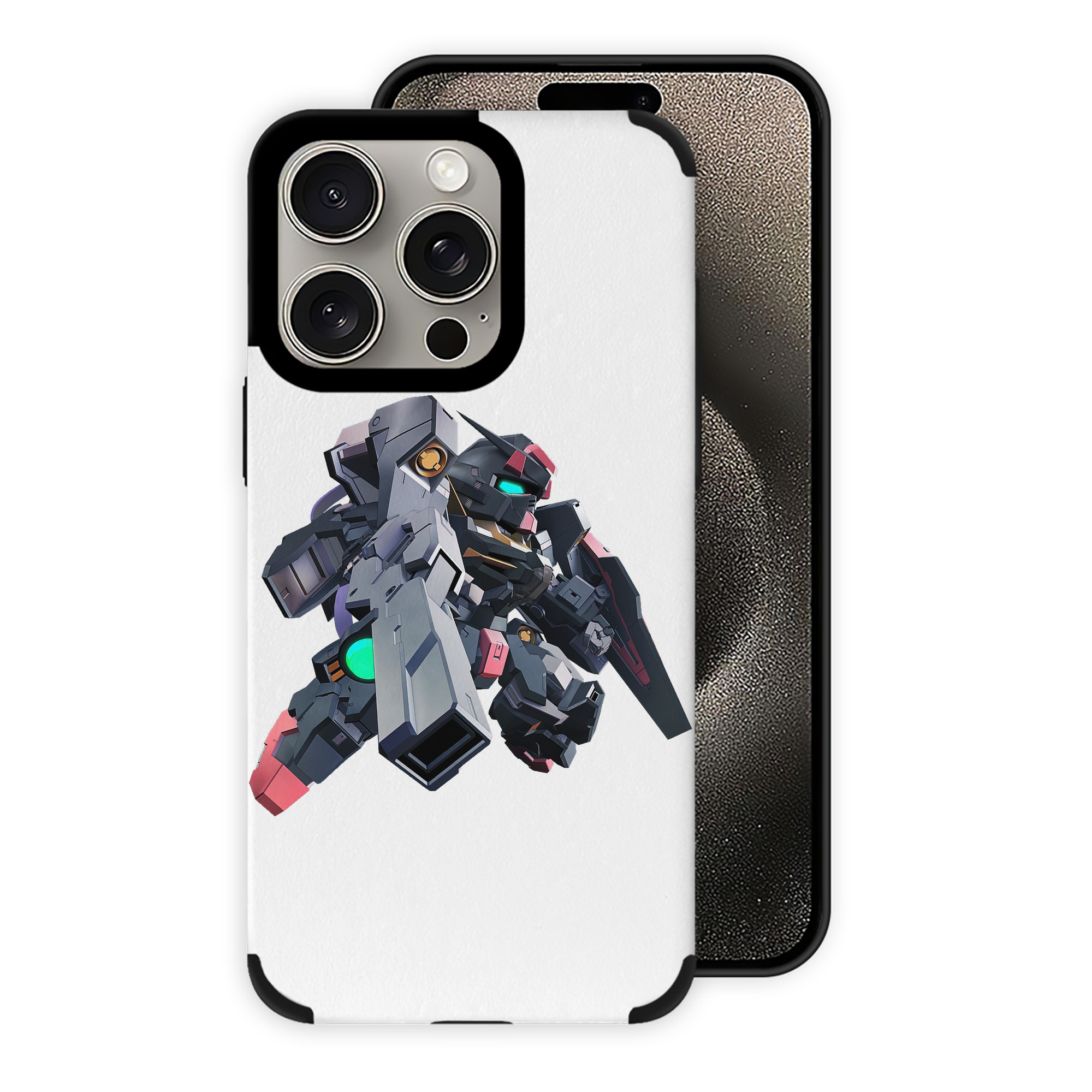 （画像用） 機動戦士ガンダム Mobile Suit Gundam 【iPhone15ProMax対応】 PUレザー スマホケース 耐衝撃＆黄変防止