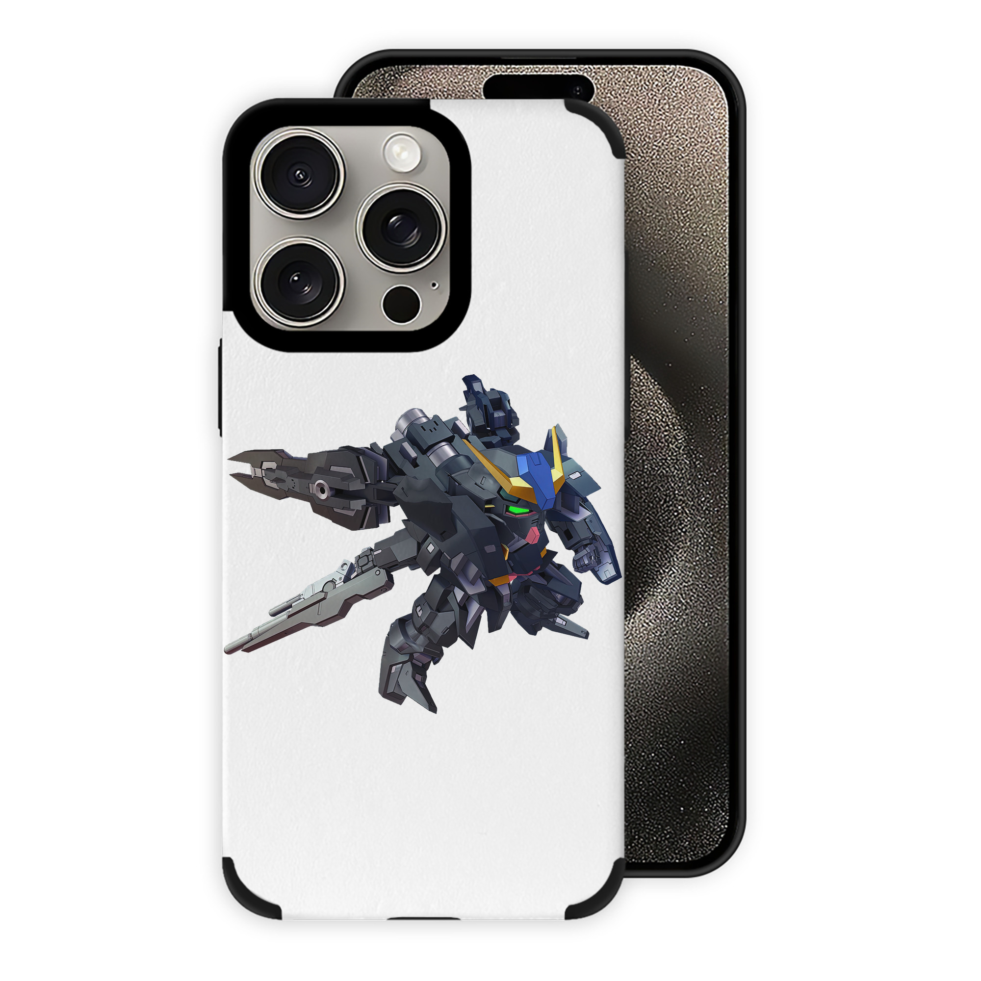 （画像用） 機動戦士ガンダム Mobile Suit Gundam 【iPhone15ProMax対応】 PUレザー スマホケース 耐衝撃＆黄変防止