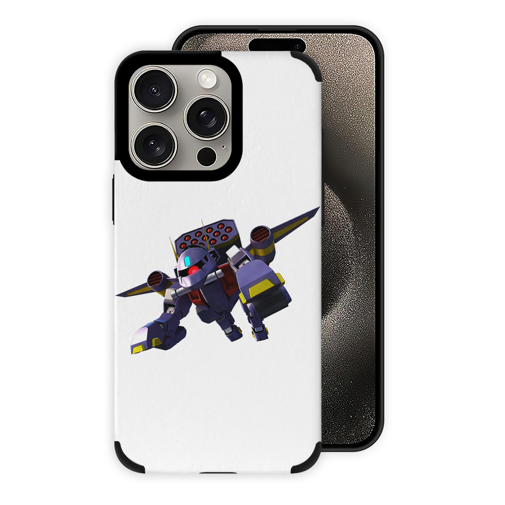 （画像用） 機動戦士ガンダム Mobile Suit Gundam 【iPhone15ProMax対応】 PUレザー スマホケース 耐衝撃＆黄変防止