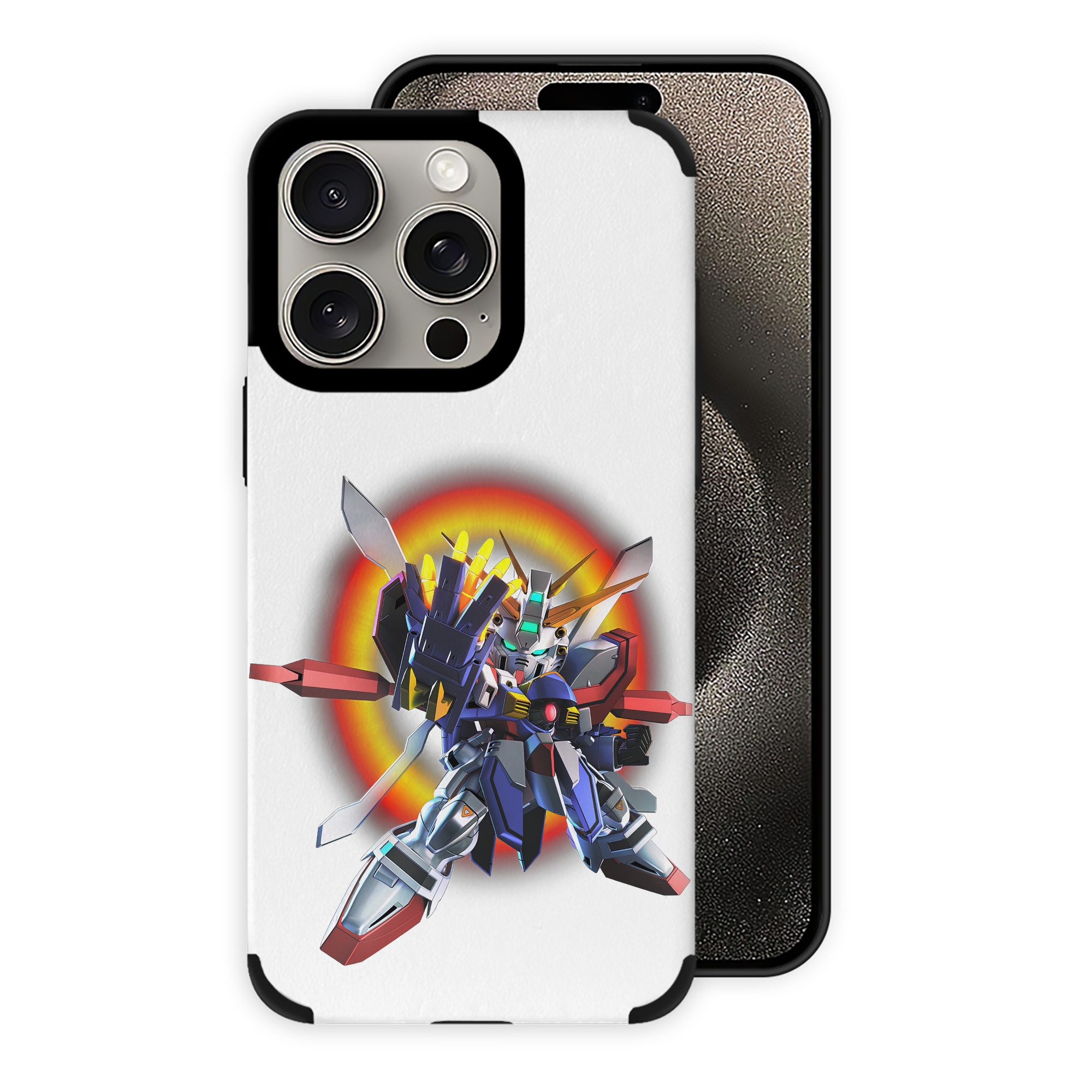 （画像用） 機動戦士ガンダム Mobile Suit Gundam 【iPhone15ProMax対応】 PUレザー スマホケース 耐衝撃＆黄変防止