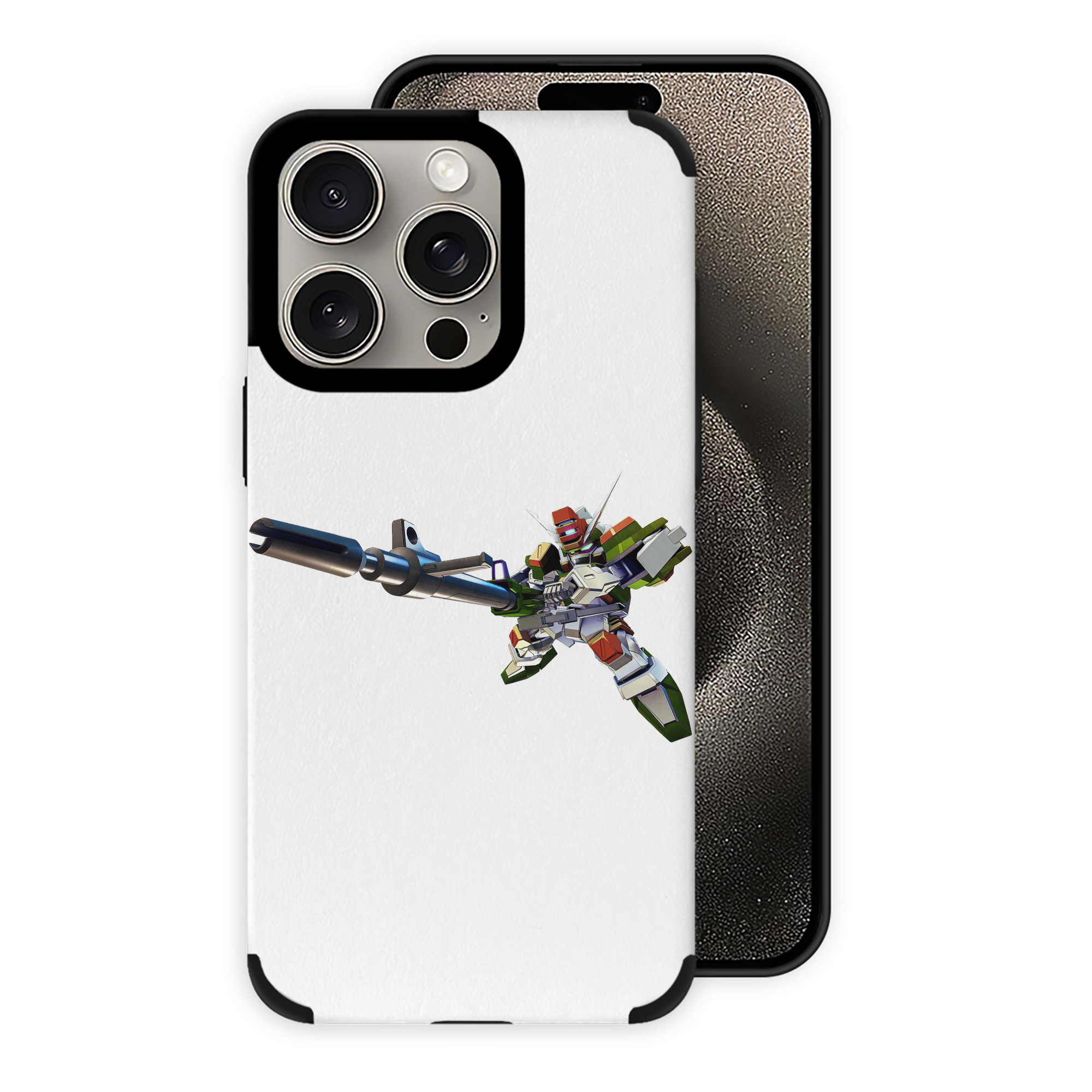 （画像用） 機動戦士ガンダム Mobile Suit Gundam 【iPhone15ProMax対応】 PUレザー スマホケース 耐衝撃＆黄変防止