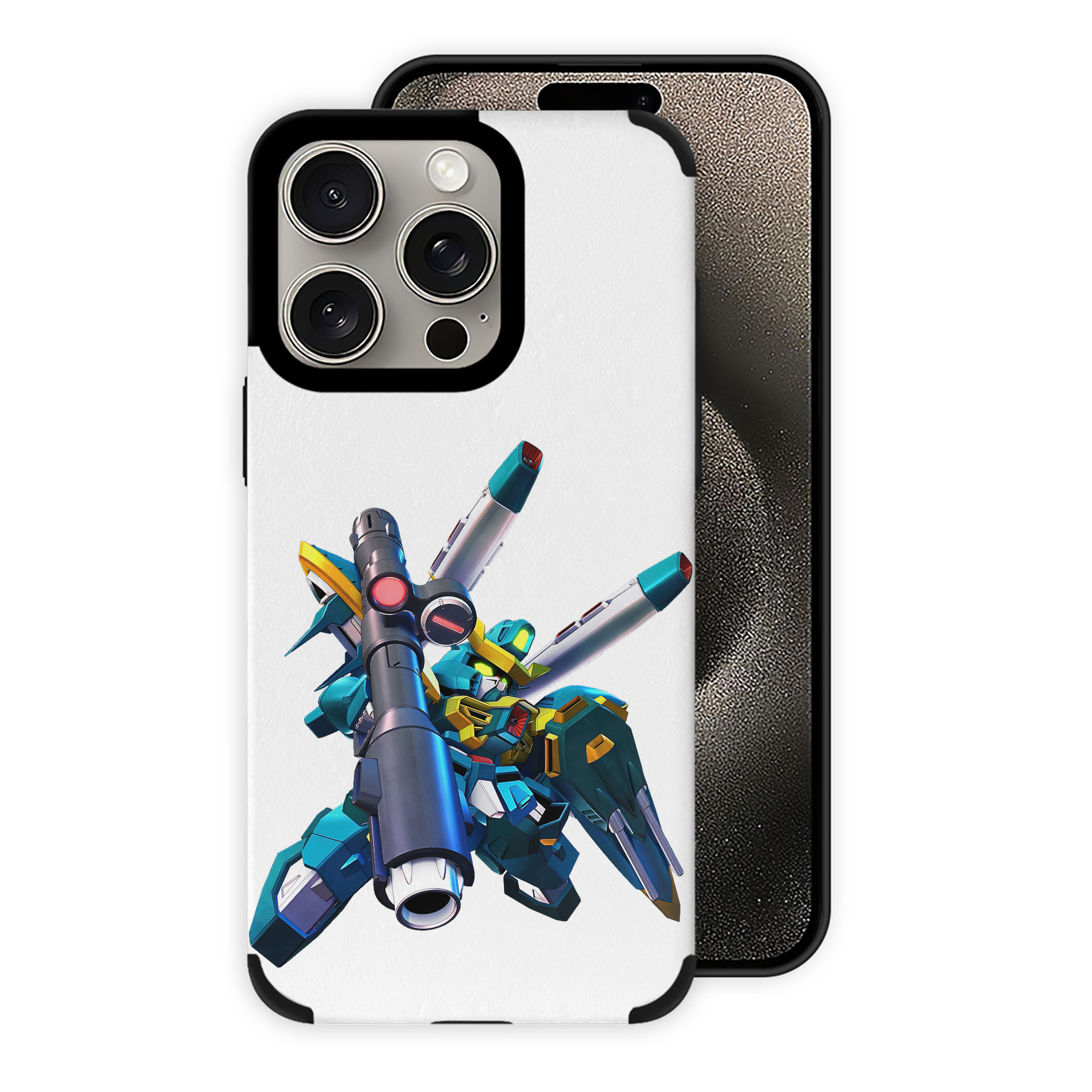 （画像用） 機動戦士ガンダム Mobile Suit Gundam 【iPhone15ProMax対応】 PUレザー スマホケース 耐衝撃＆黄変防止