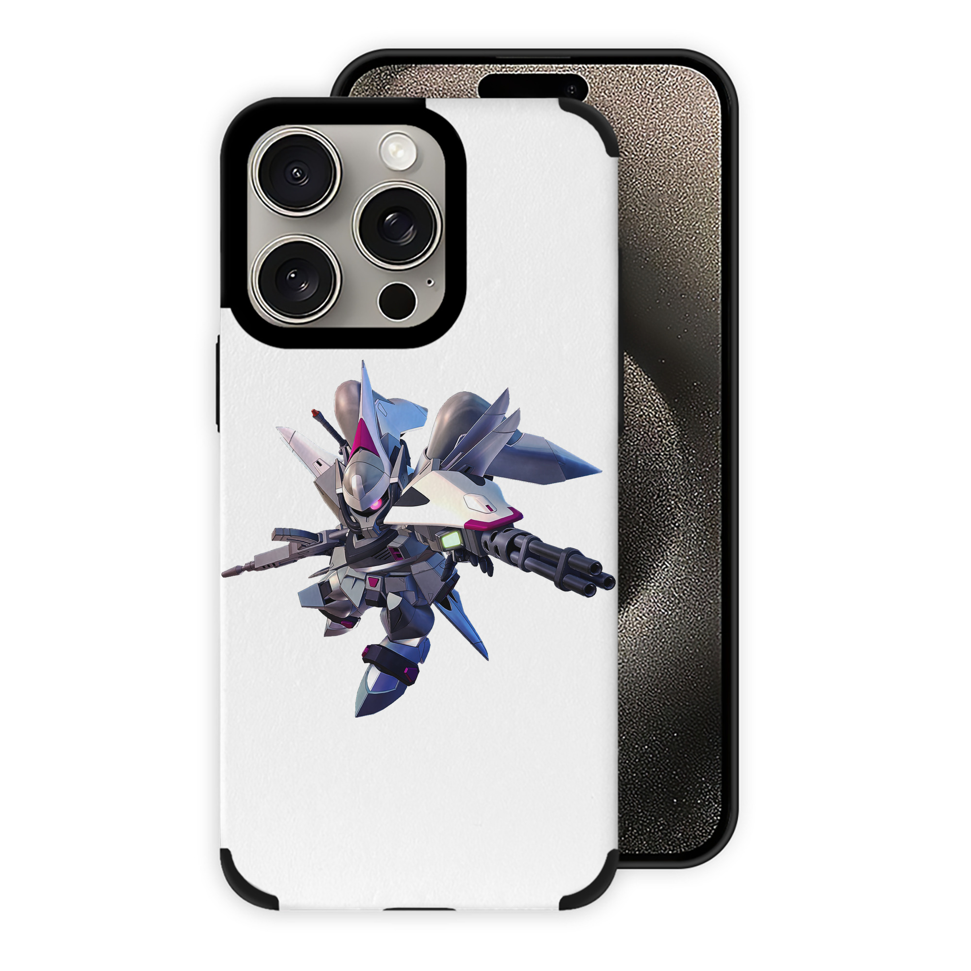 （画像用） 機動戦士ガンダム Mobile Suit Gundam 【iPhone15ProMax対応】 PUレザー スマホケース 耐衝撃＆黄変防止