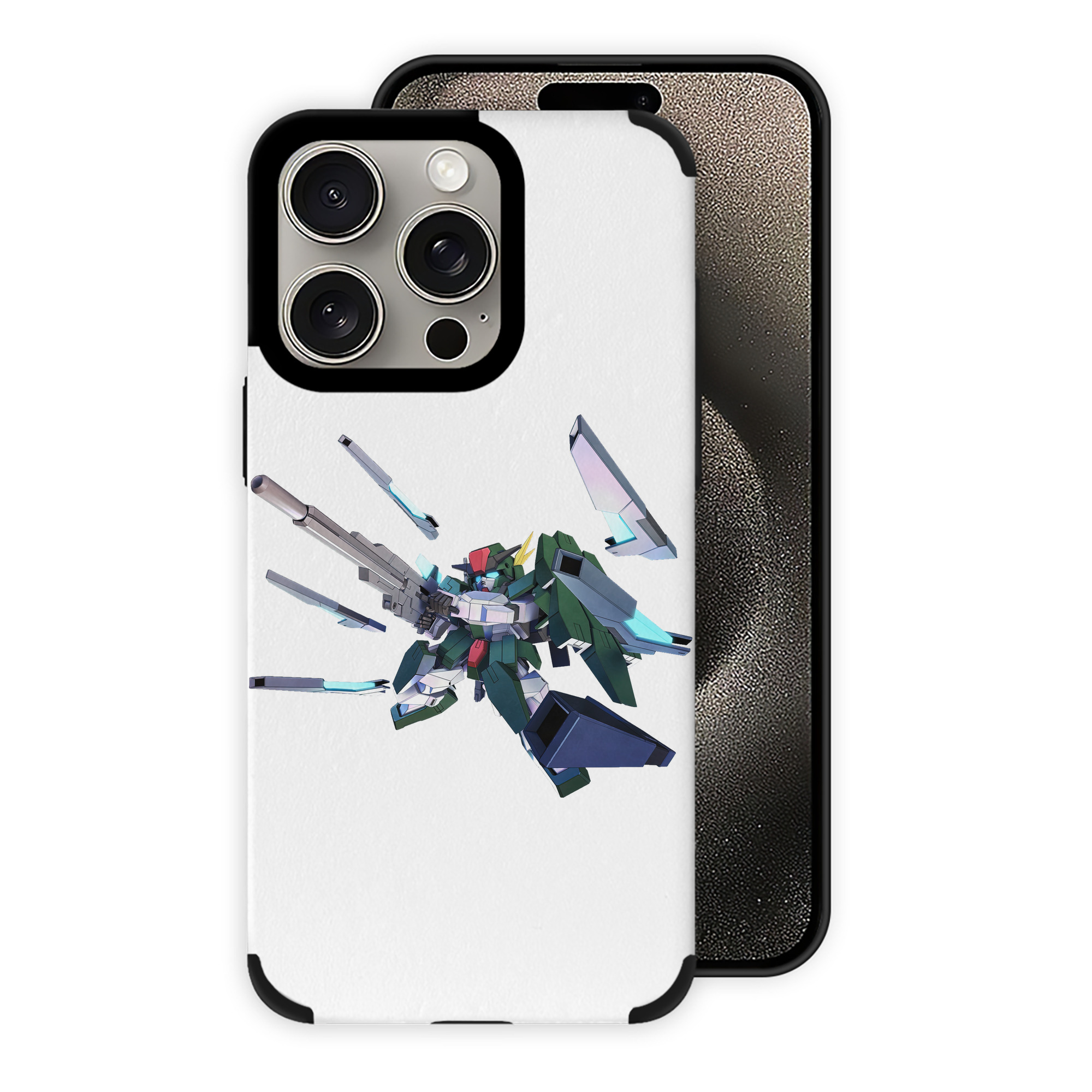 （画像用） 機動戦士ガンダム Mobile Suit Gundam 【iPhone15ProMax対応】 PUレザー スマホケース 耐衝撃＆黄変防止