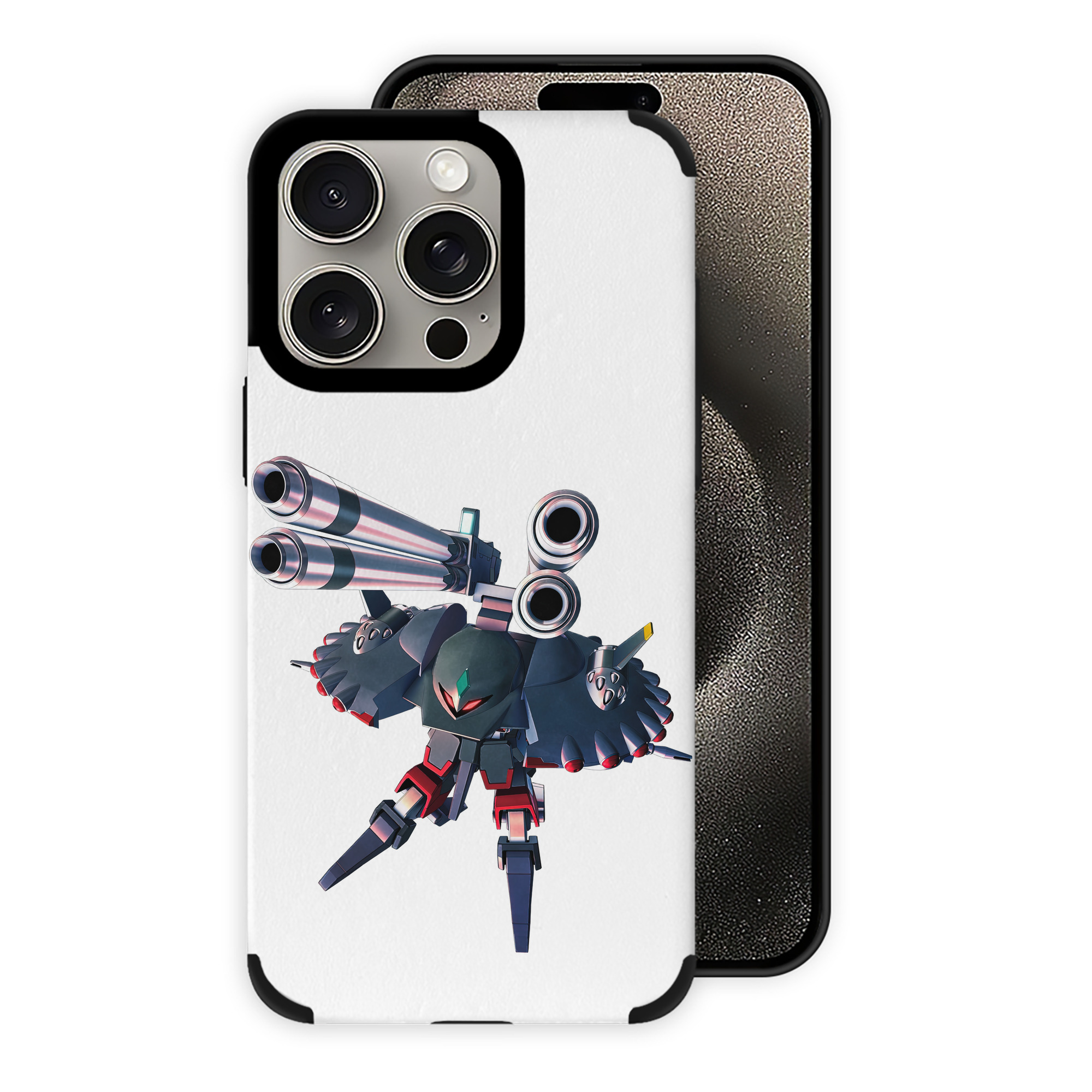 （画像用） 機動戦士ガンダム Mobile Suit Gundam 【iPhone15ProMax対応】 PUレザー スマホケース 耐衝撃＆黄変防止