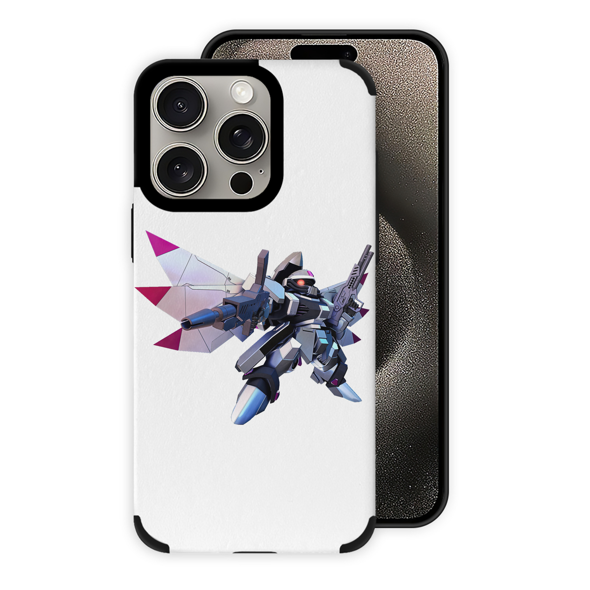 （画像用） 機動戦士ガンダム Mobile Suit Gundam 【iPhone15ProMax対応】 PUレザー スマホケース 耐衝撃＆黄変防止