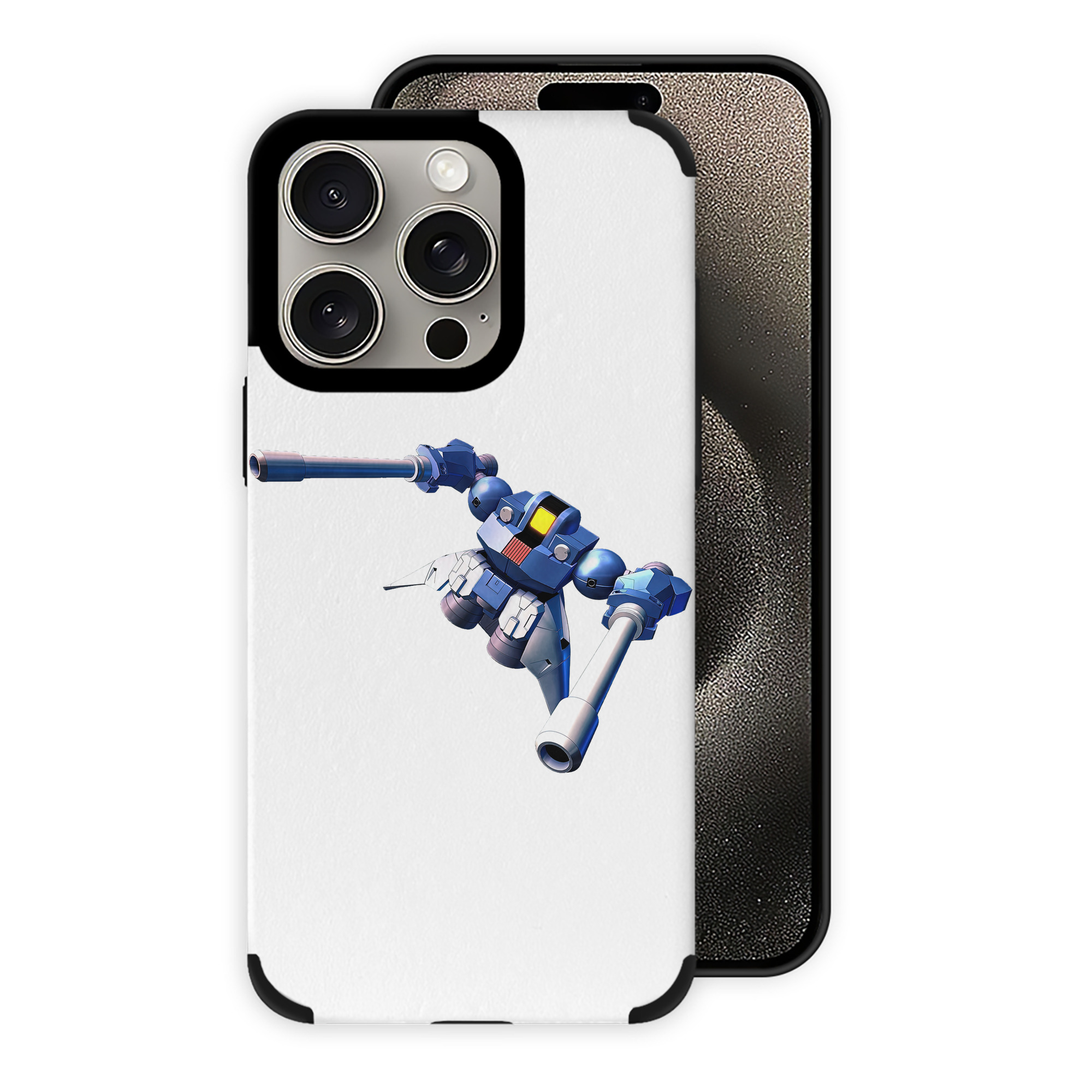 （画像用） 機動戦士ガンダム Mobile Suit Gundam 【iPhone15ProMax対応】 PUレザー スマホケース 耐衝撃＆黄変防止