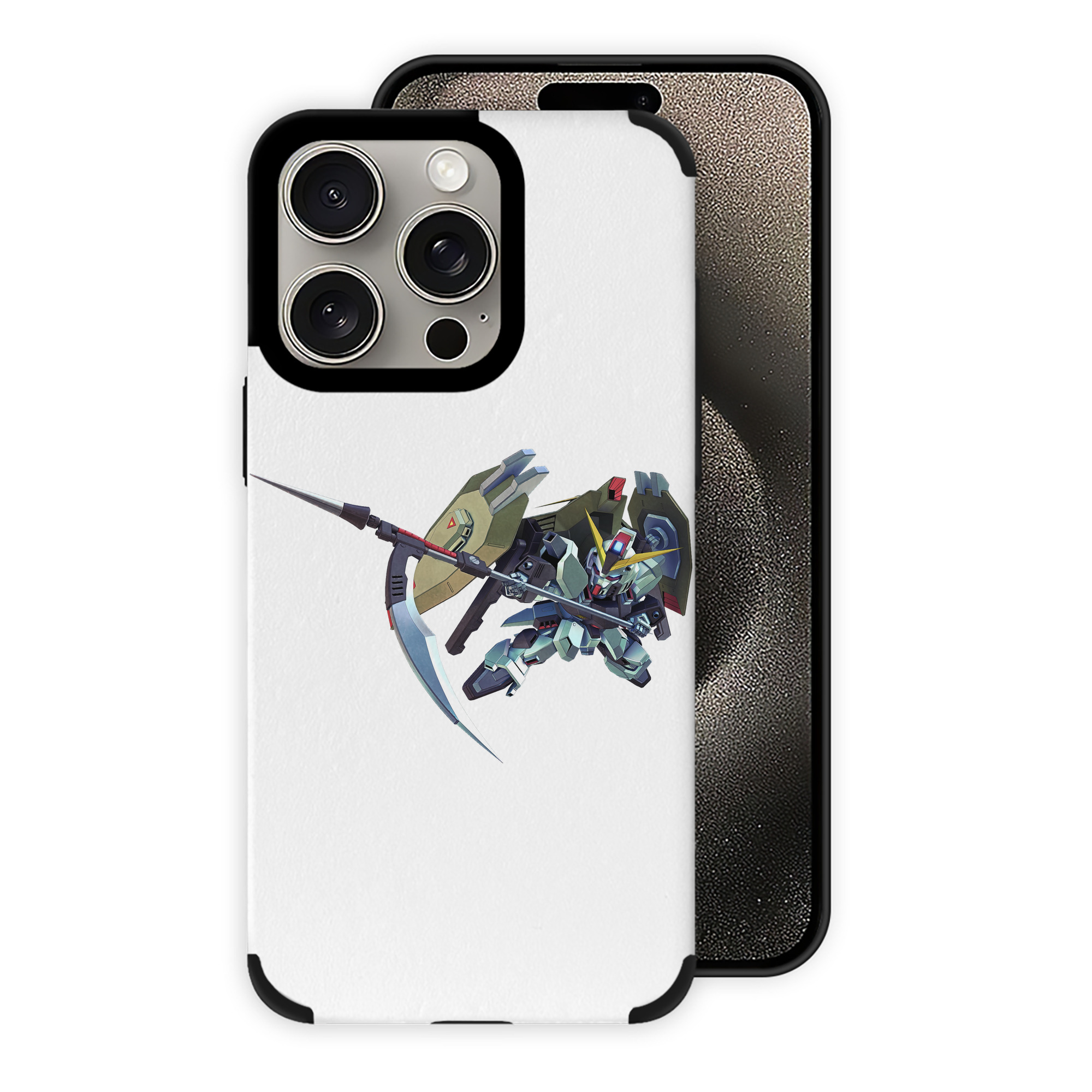 （画像用） 機動戦士ガンダム Mobile Suit Gundam 【iPhone15ProMax対応】 PUレザー スマホケース 耐衝撃＆黄変防止