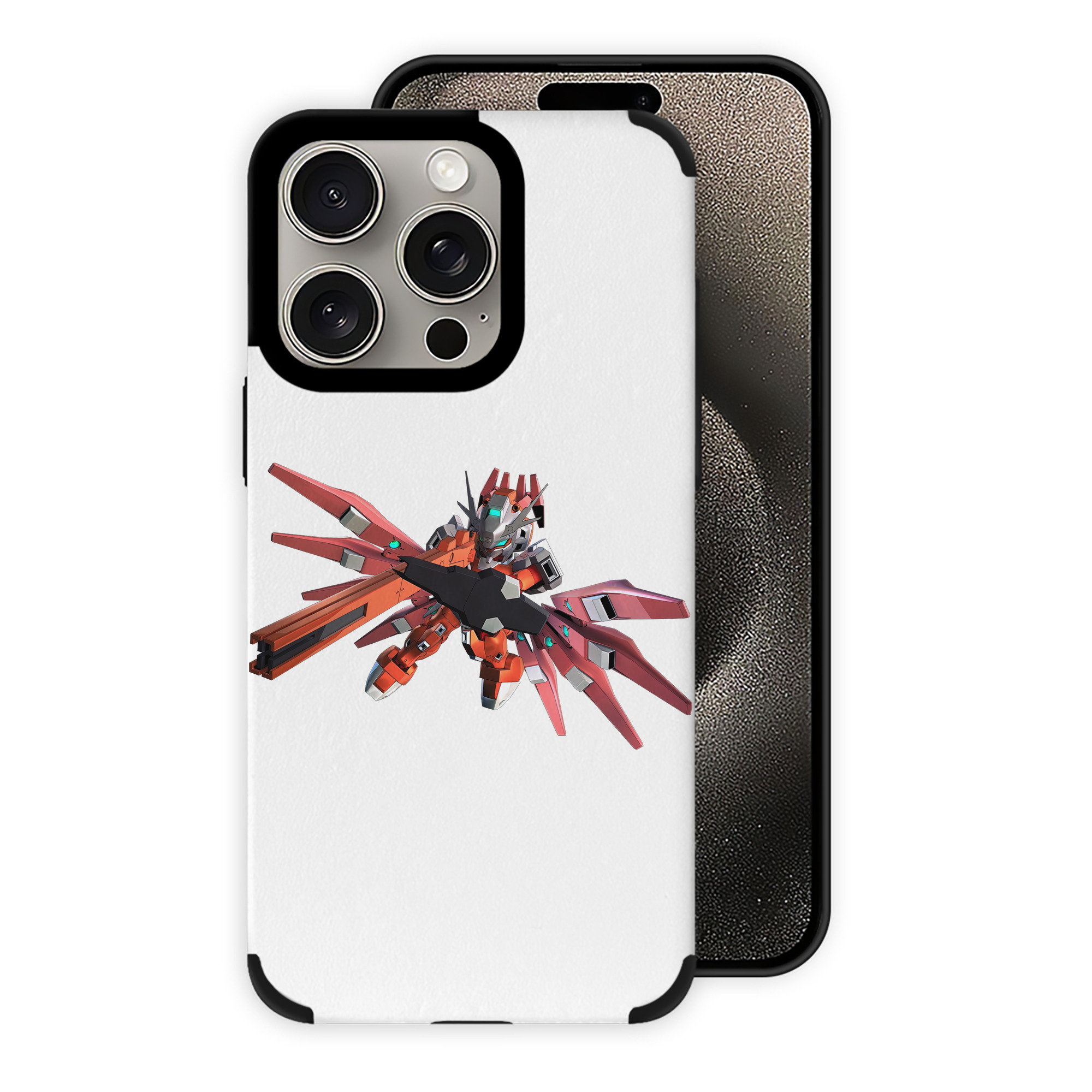（画像用） 機動戦士ガンダム Mobile Suit Gundam 【iPhone15ProMax対応】 PUレザー スマホケース 耐衝撃＆黄変防止